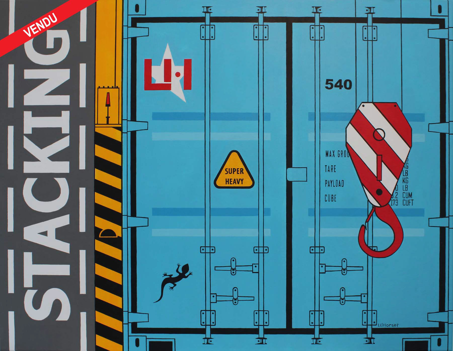 Stacking LH 540 Acrylique 89x116cm