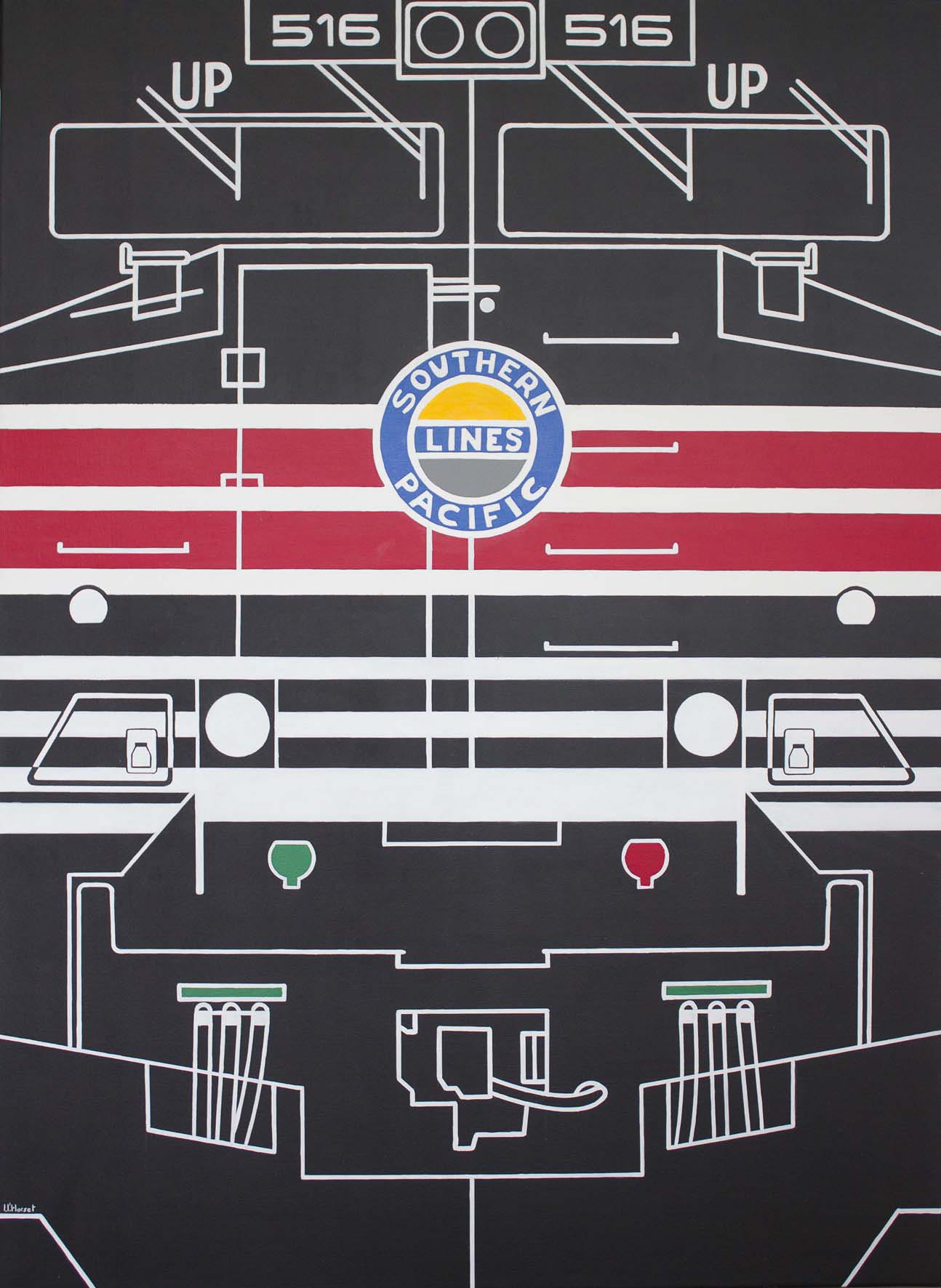 Southern Pacific Railway Acrylique 100x73cm