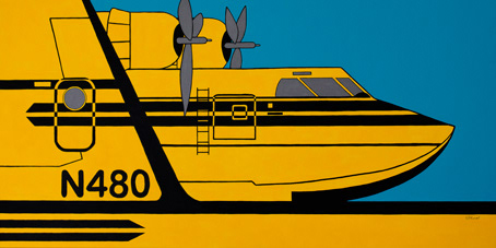 Canadair CL215-480 Acrylique 60x120cm