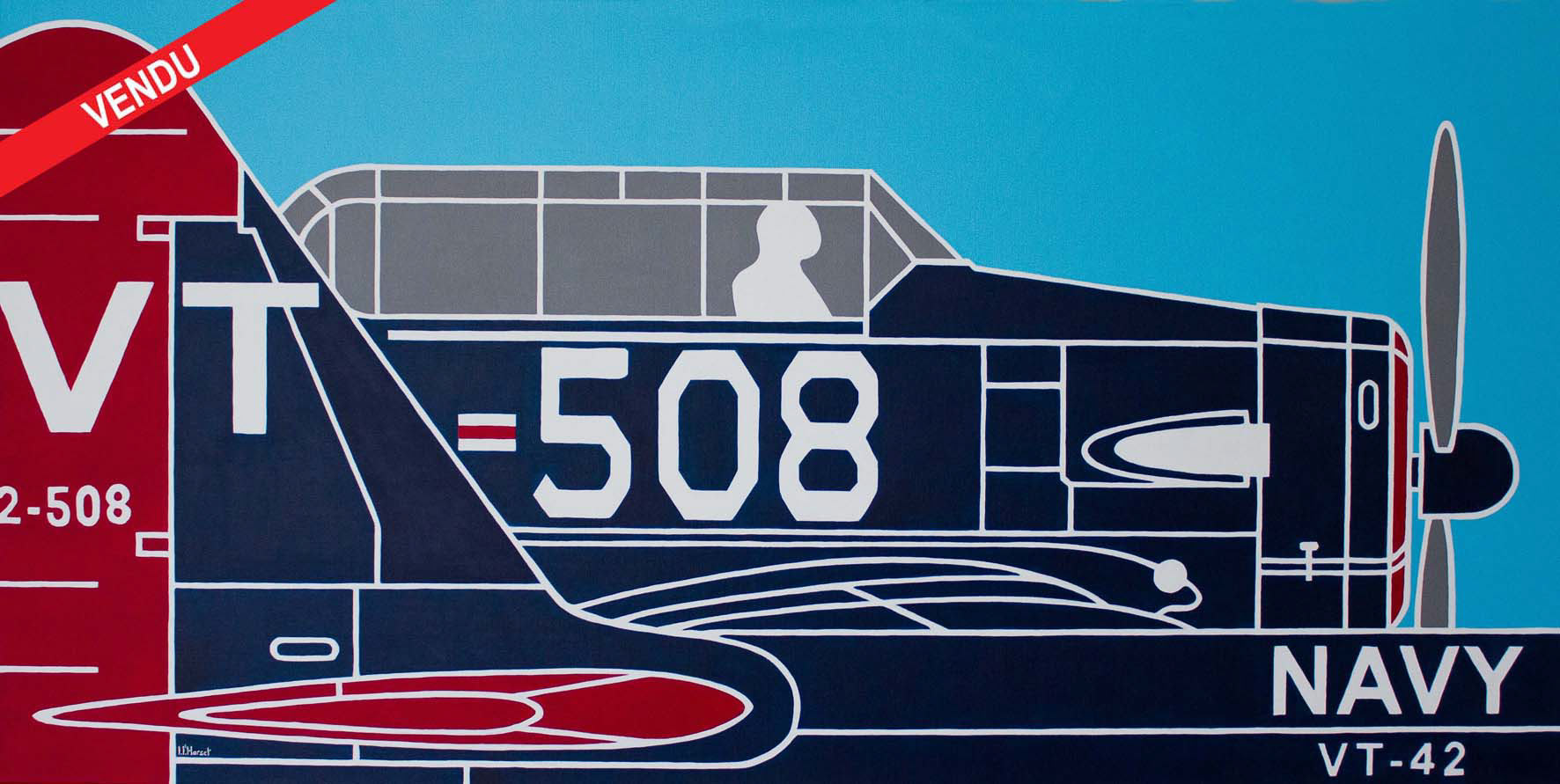 T6G Texan 508 Acrylique 60x120cm