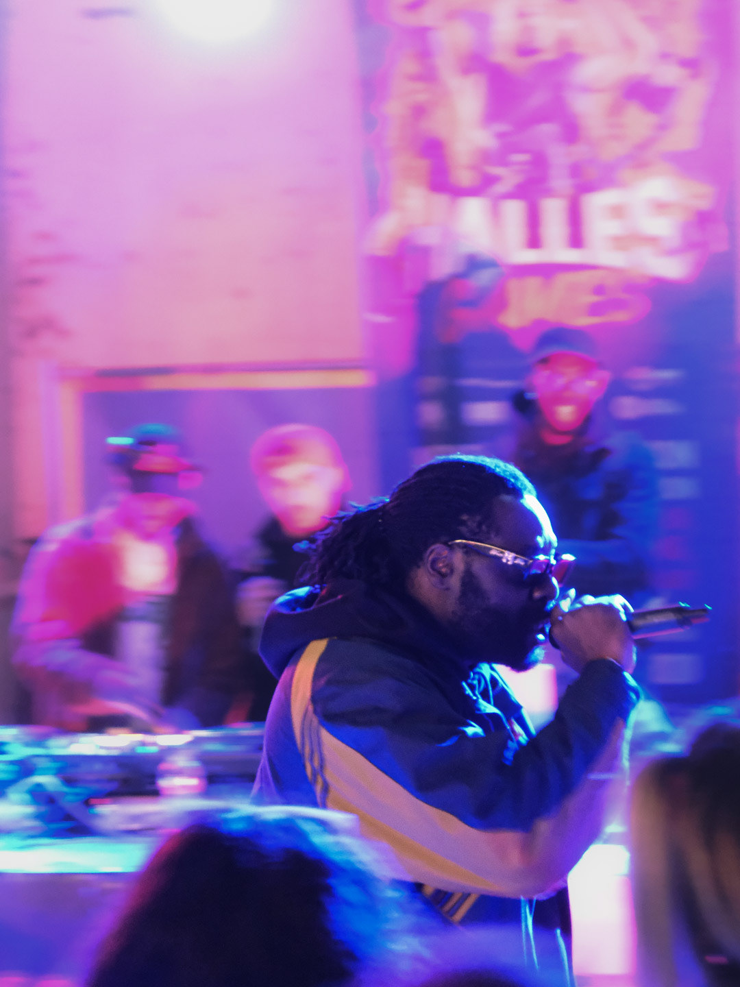 Rapper during clash