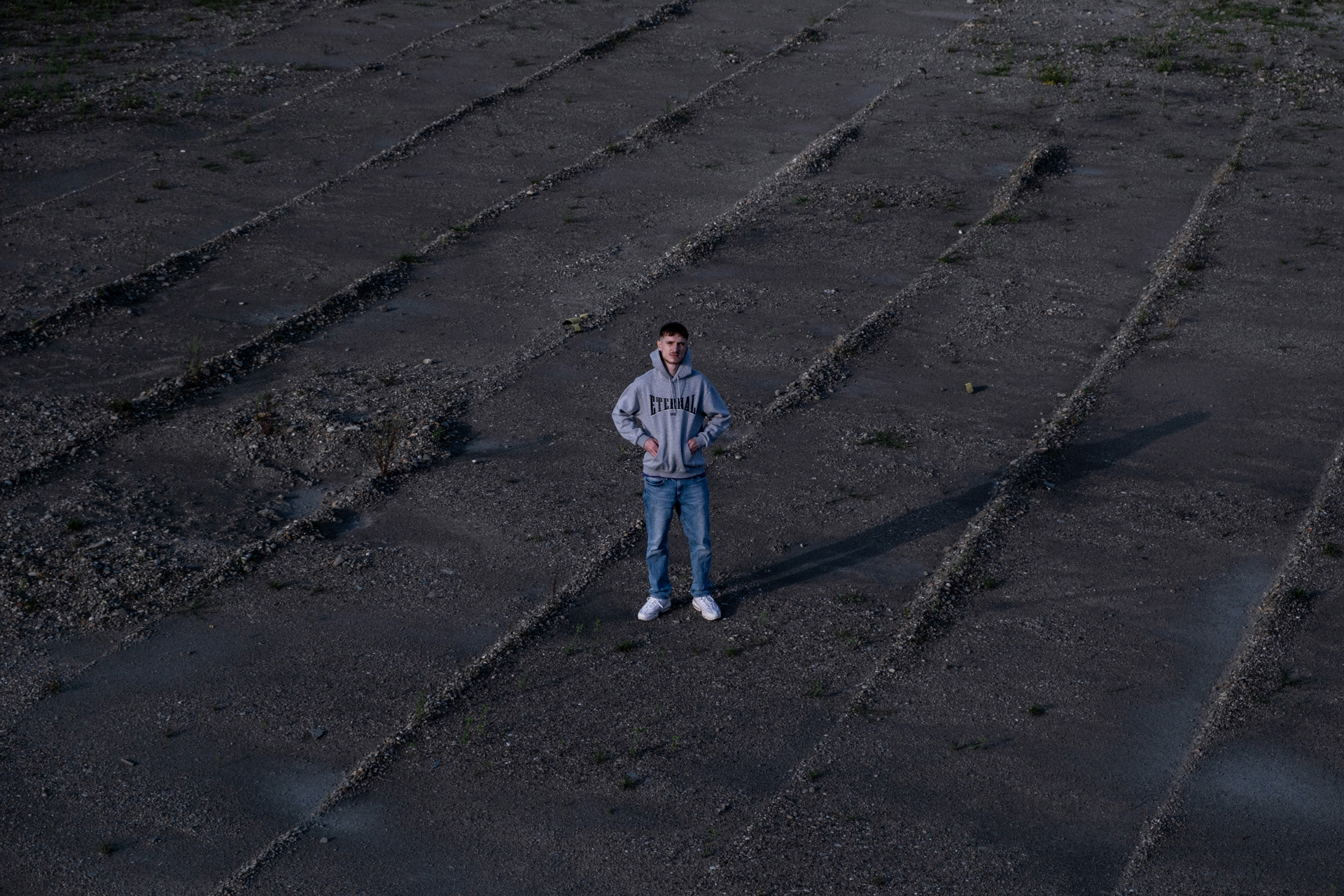 High angle shot