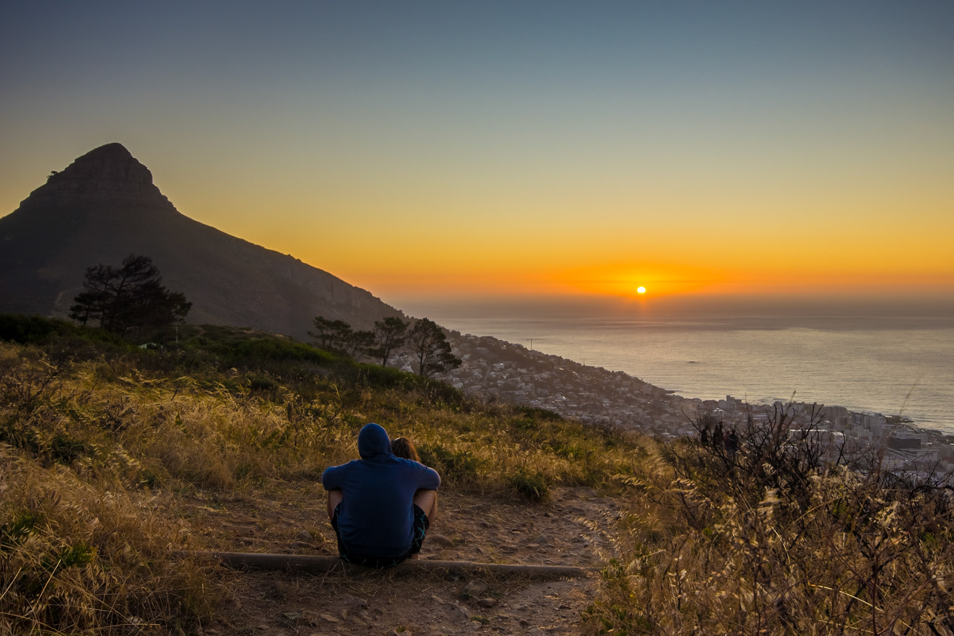 Watching the Sunset at Signal Hill, Cape Town, South Africa (SA026)