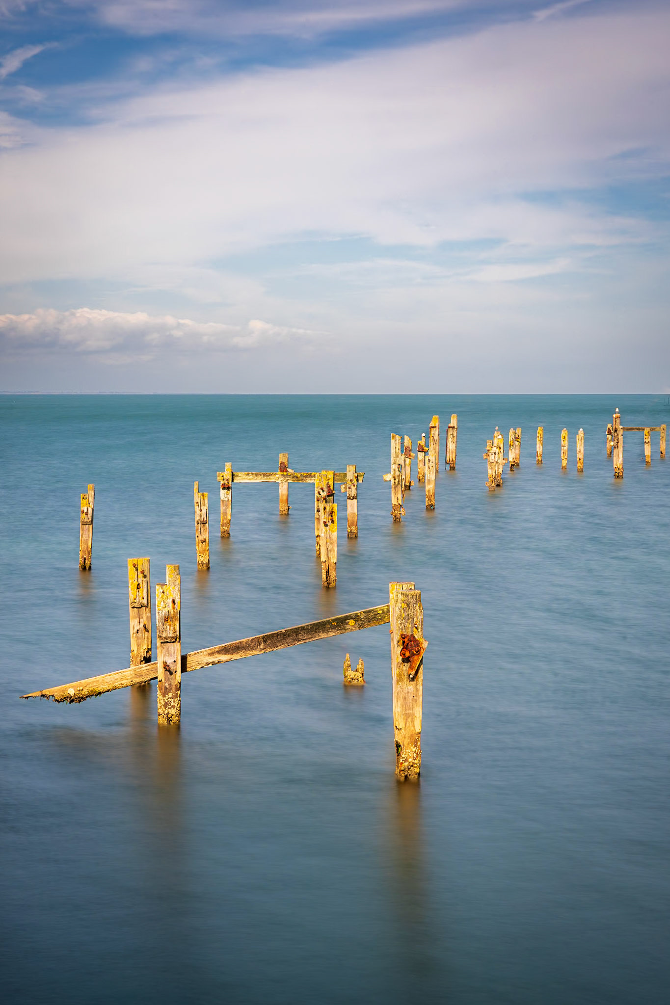 Remains of the Old Pier, Swanage, UK (UK085)