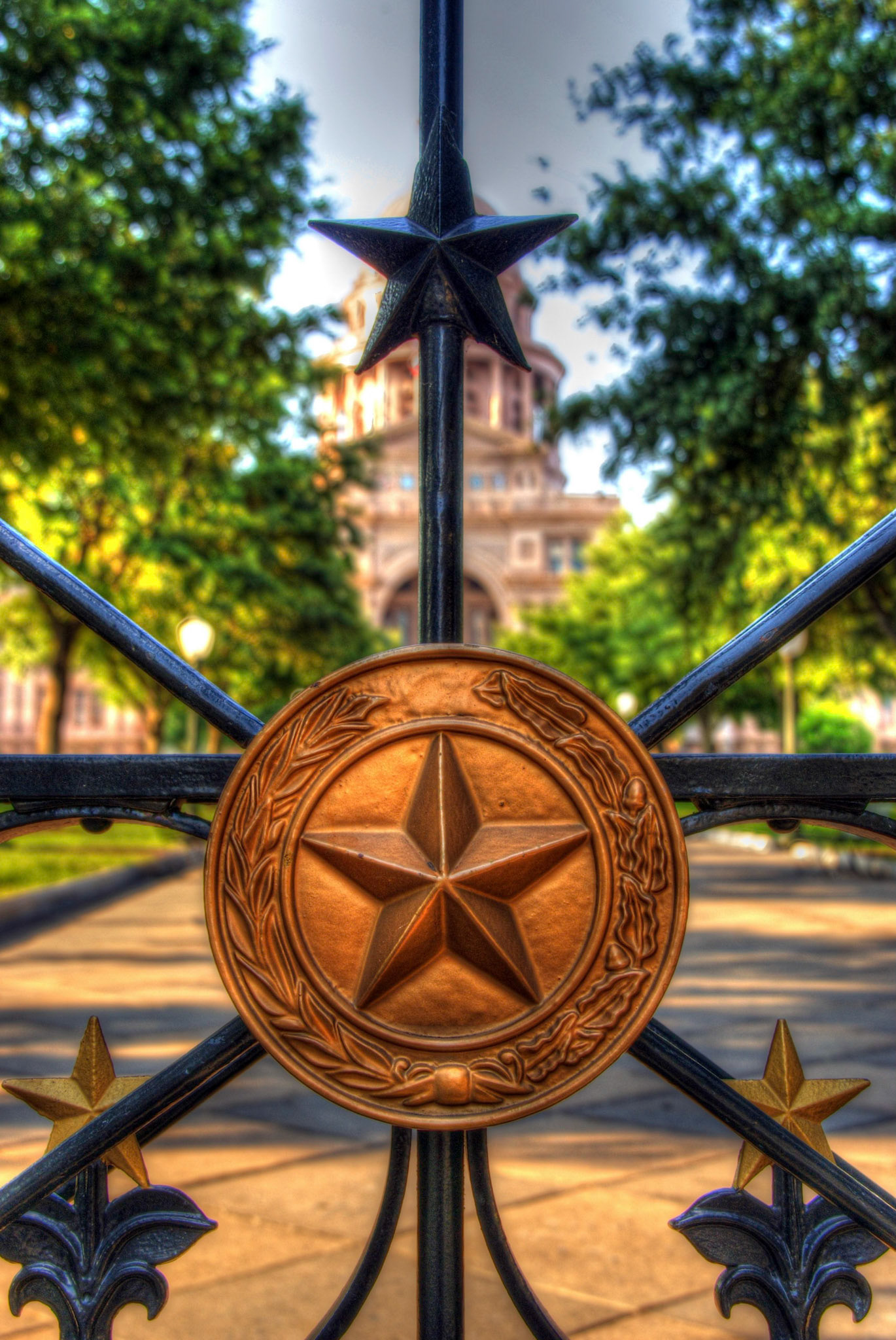 Gates to the State Capitol Building, Austin, Texas (RW004)