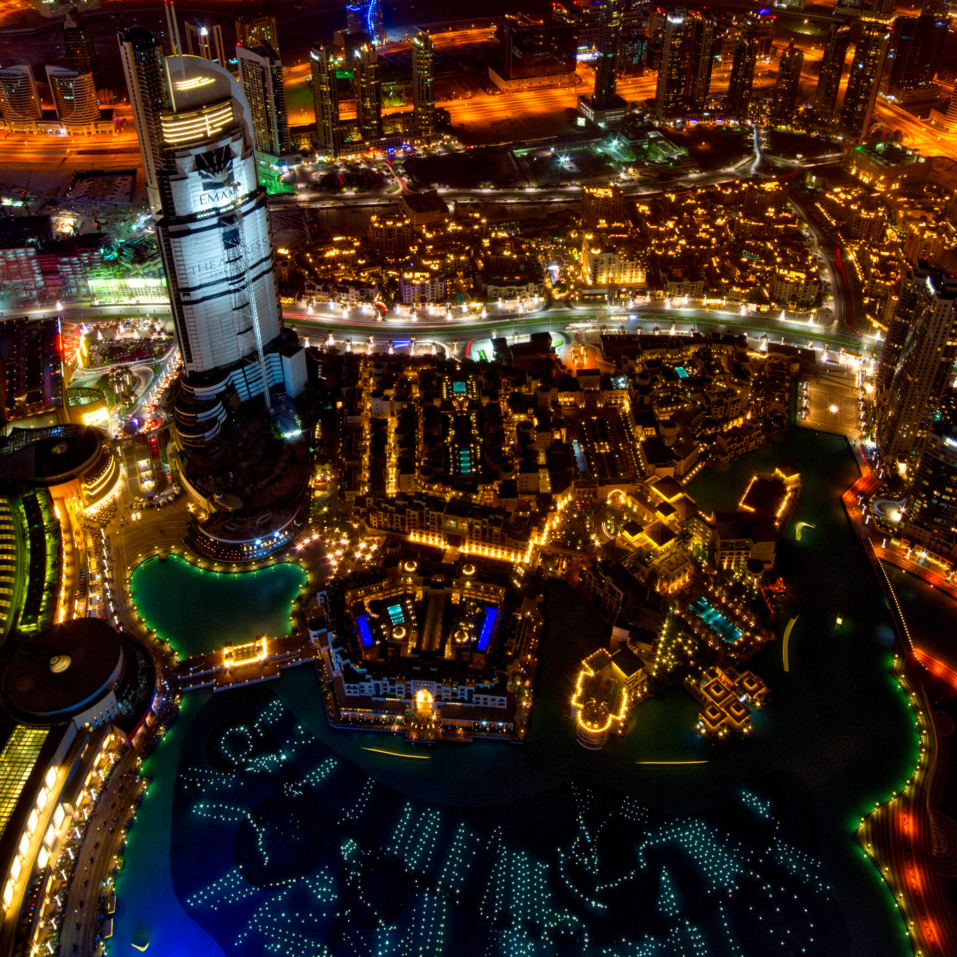 Dubai by Night from the Burj Khalifa (RW022)