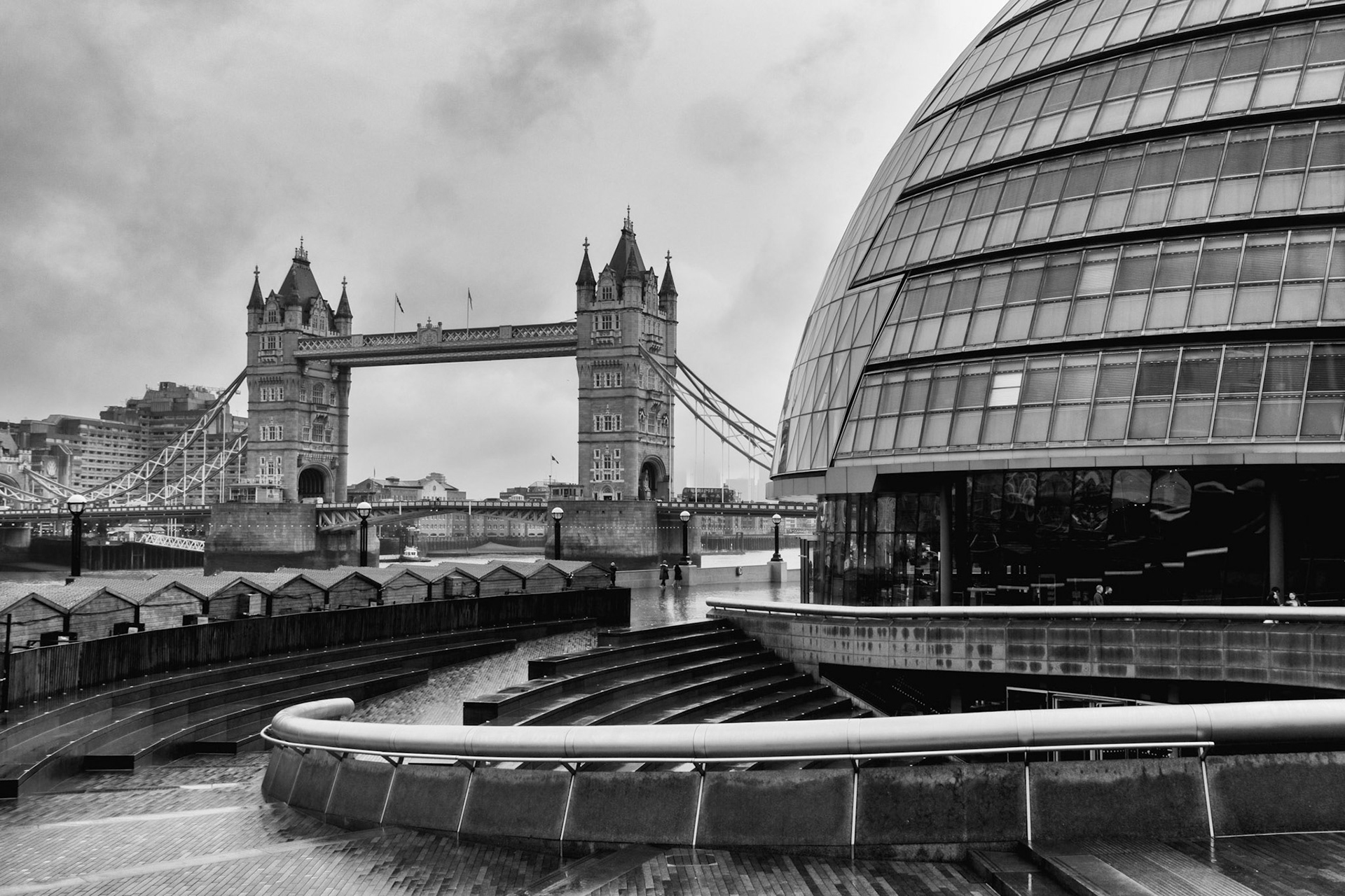 City Hall and Tower Bridge, London, UK (UK020)
