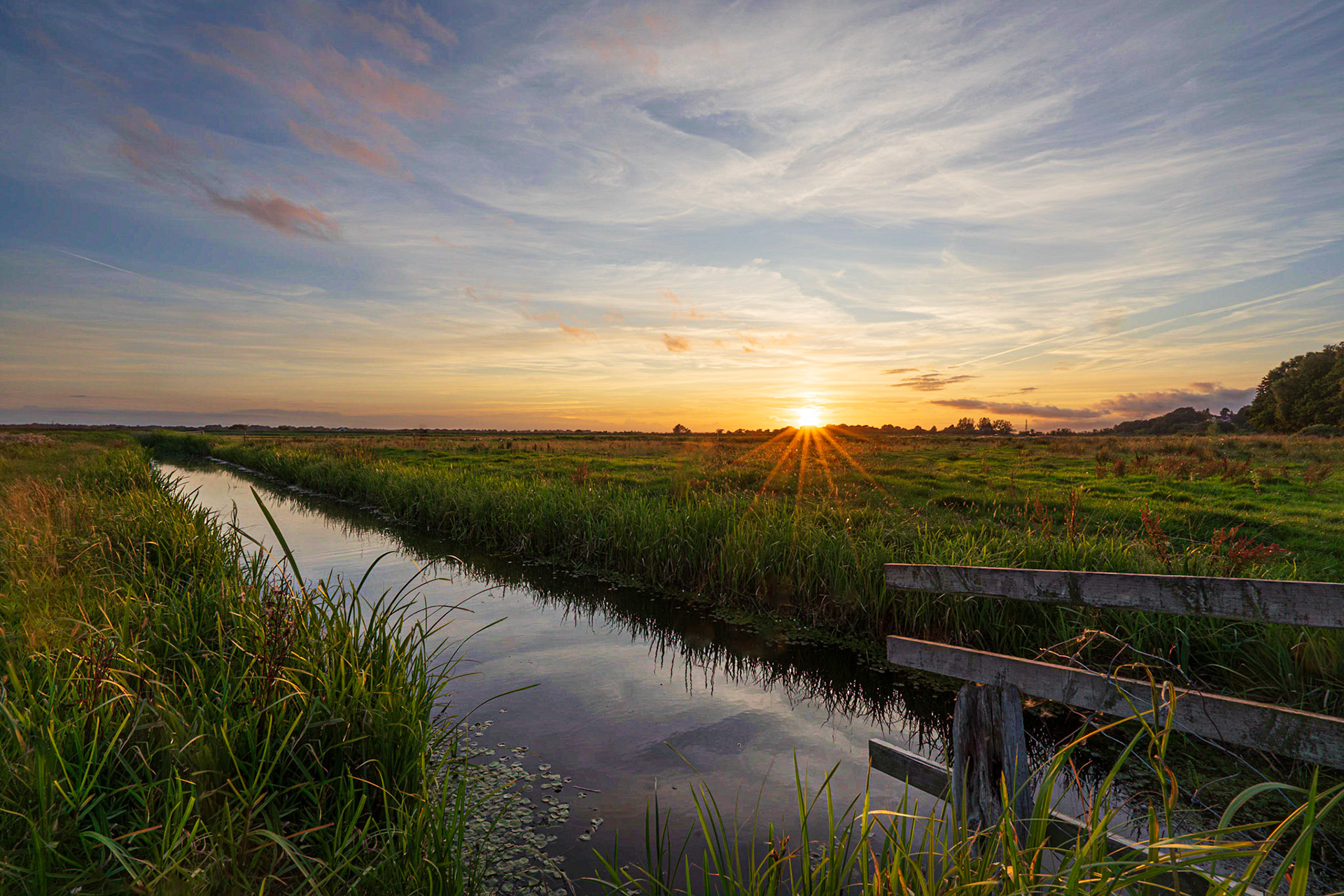 Sunset near Herringfleet Drainage Mill, Norfolk, UK (UK043)
