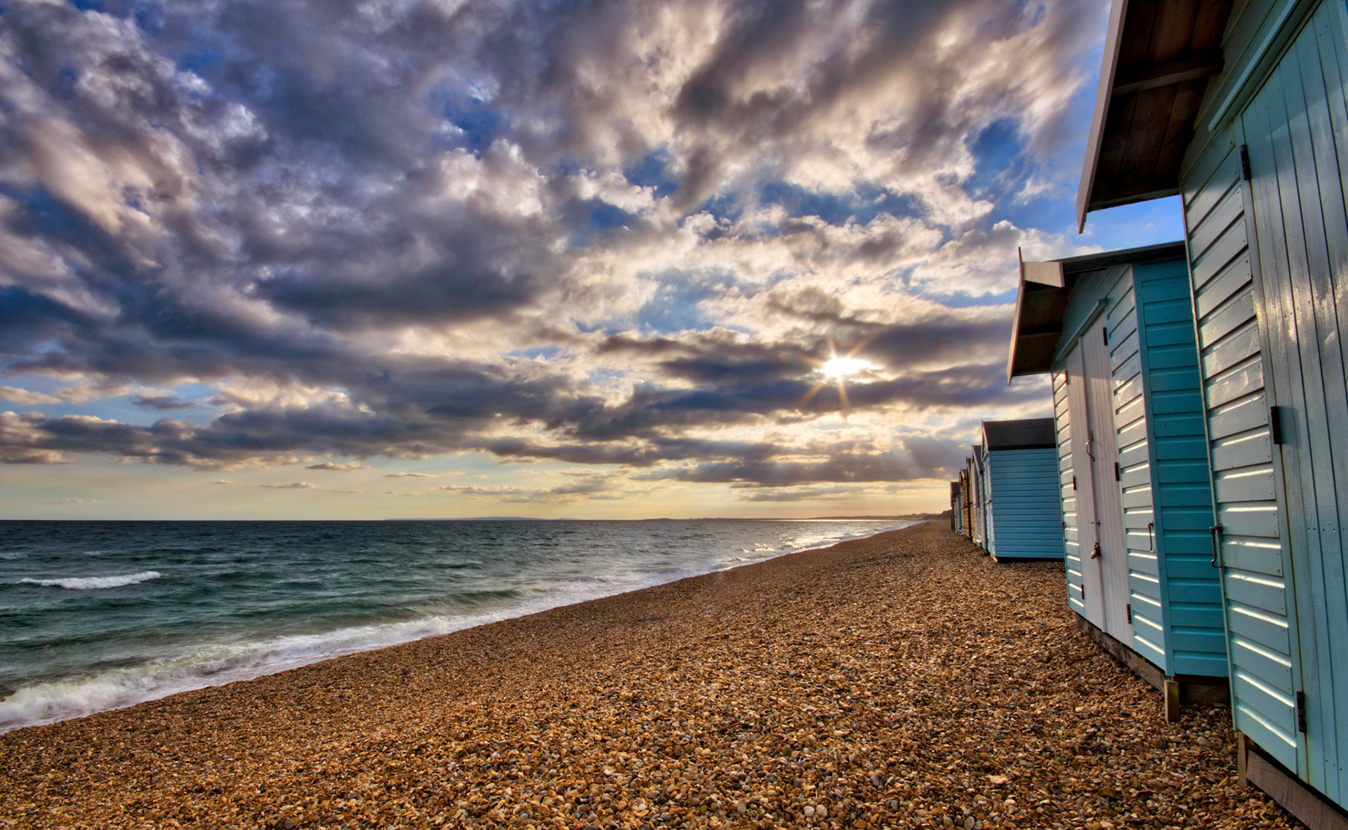Beach Huts at Milford on Sea, Hampshire, UK (HA018)