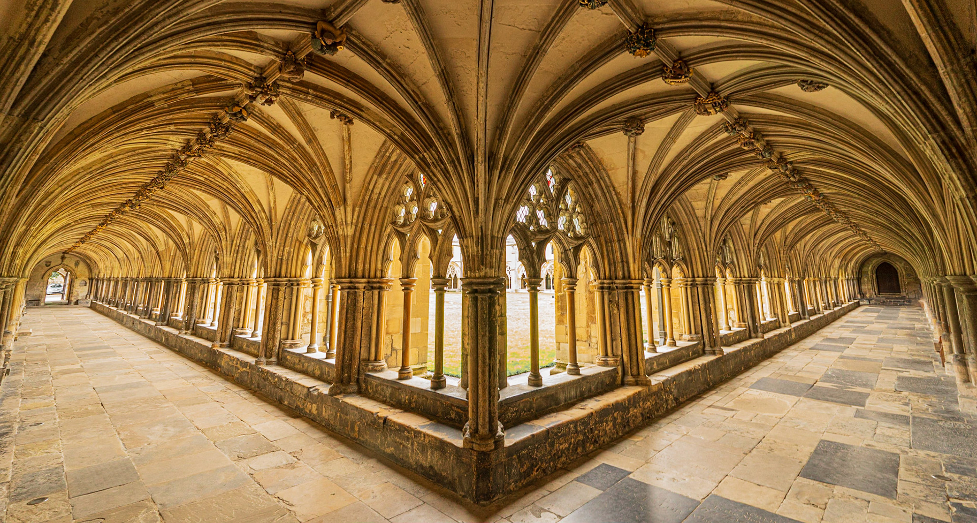 The Cloisters at Norwich Cathedral, Norfolk, UK (UK031)