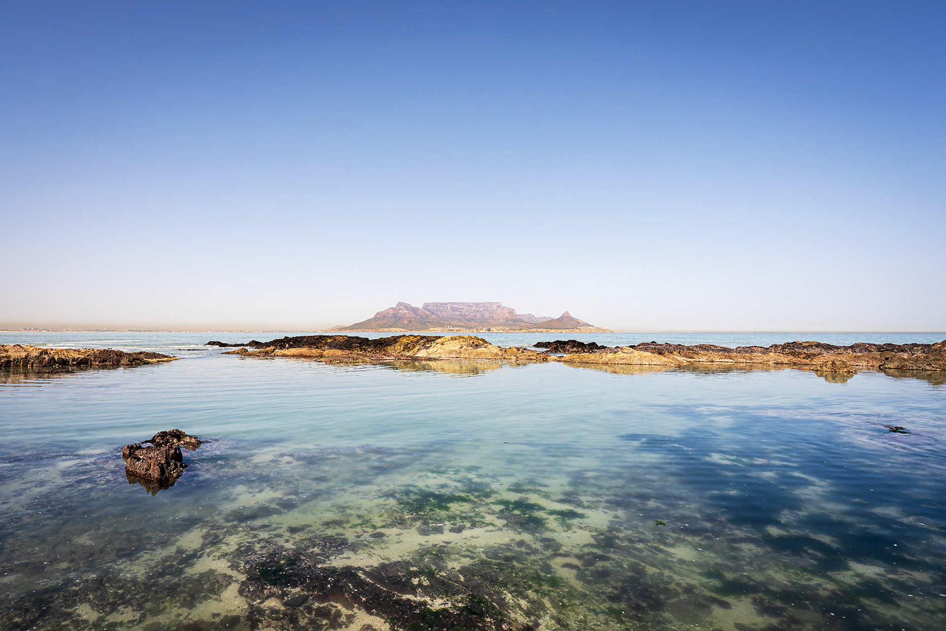 Table Mountain from Bloubergstrand, Cape Town, South Africa (SA080)
