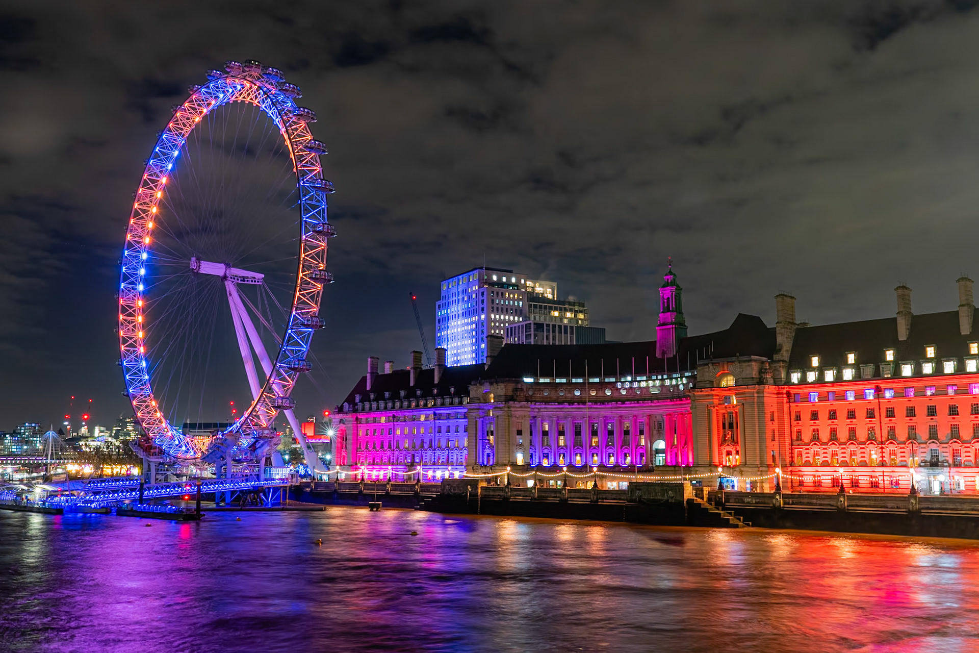 South Bank from Westminster Bridge, London, UK (UK068)