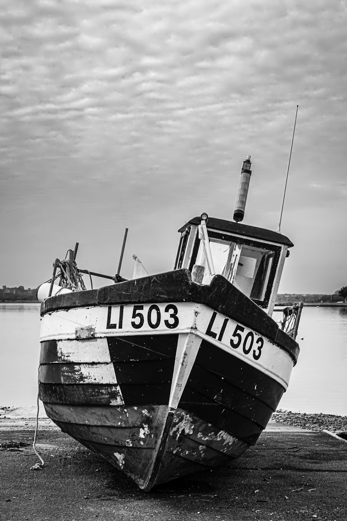 A Fishing Boat on the Slipway at Mudeford Quay, Dorset, UK (UK077)