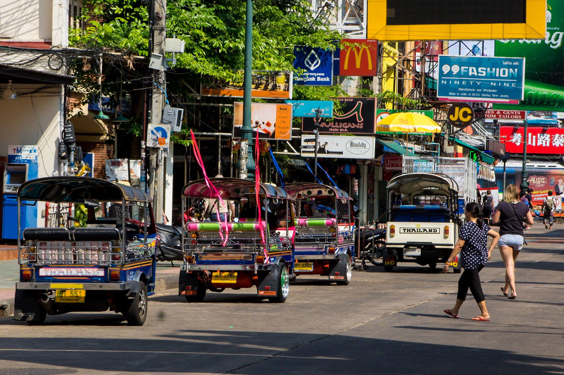 Tuk Tuks on the Khaosan Road, Bangkok, Thailand (RW061)