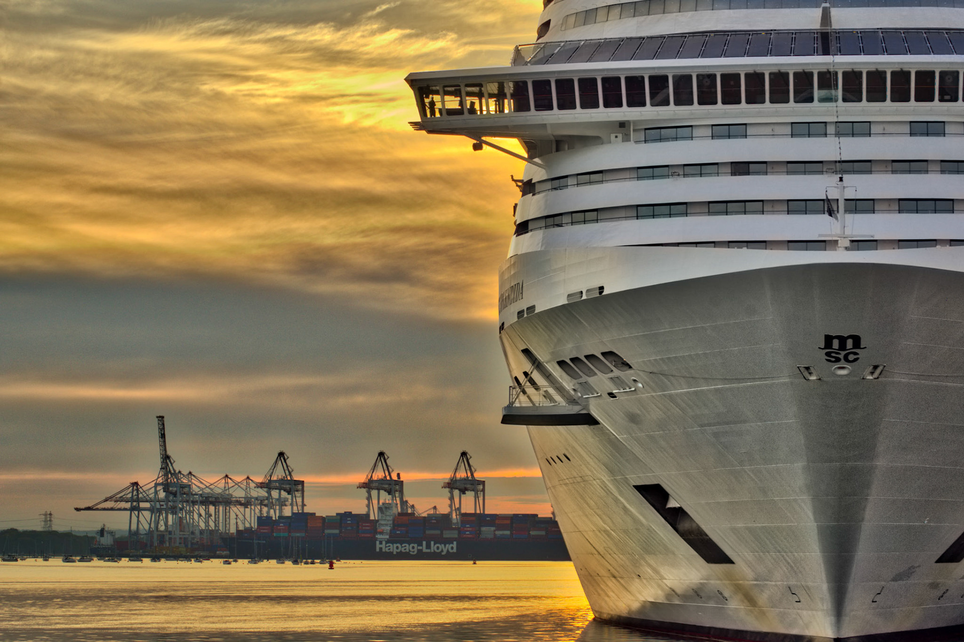 Docked Cruise Ship at Mayflower Dock, Southampton, UK (HA016)