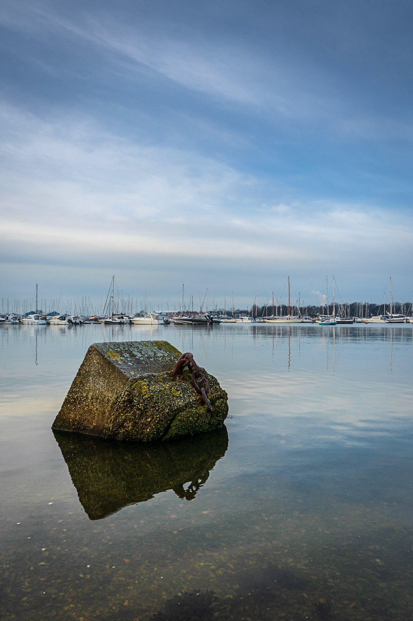 The River Hamble near Warsash, Hampshire, UK (HA062)