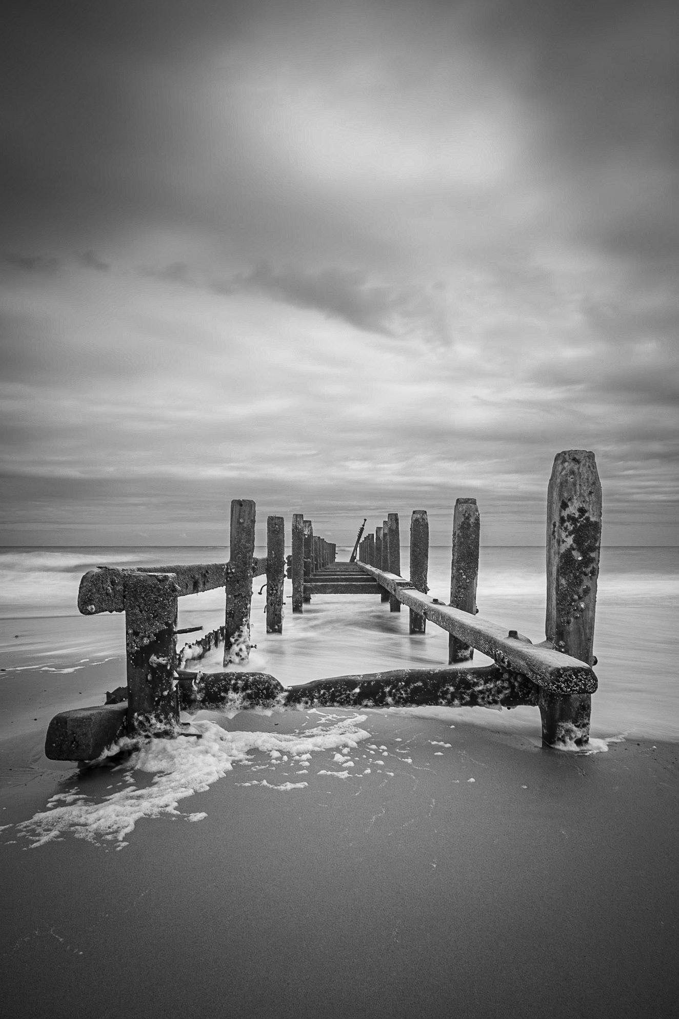 Sea Defences at Cart Gap Beach, Norfolk, UK (UK039)