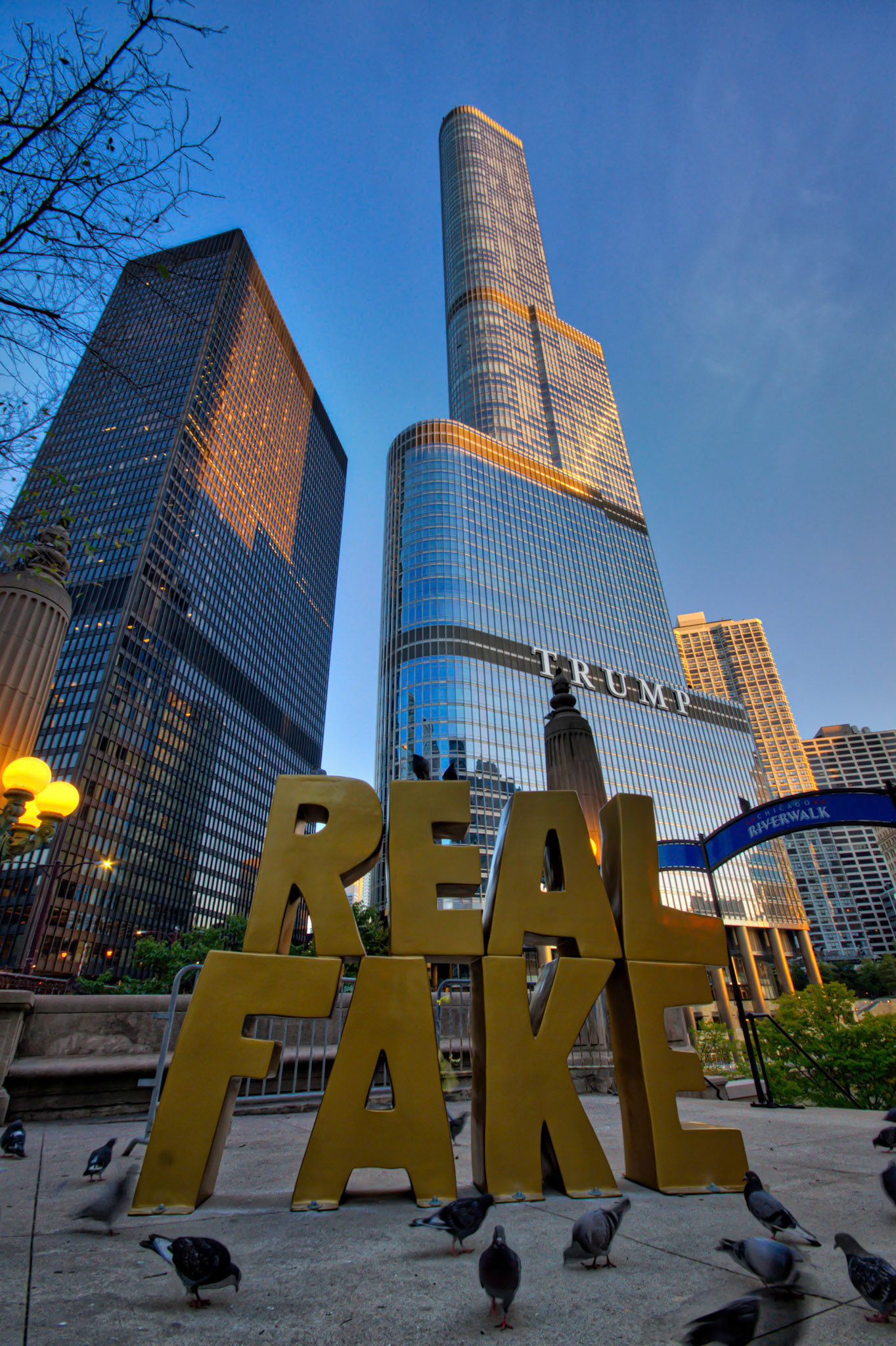Real Fake at Trump Tower, Chicago, USA (RW038)
