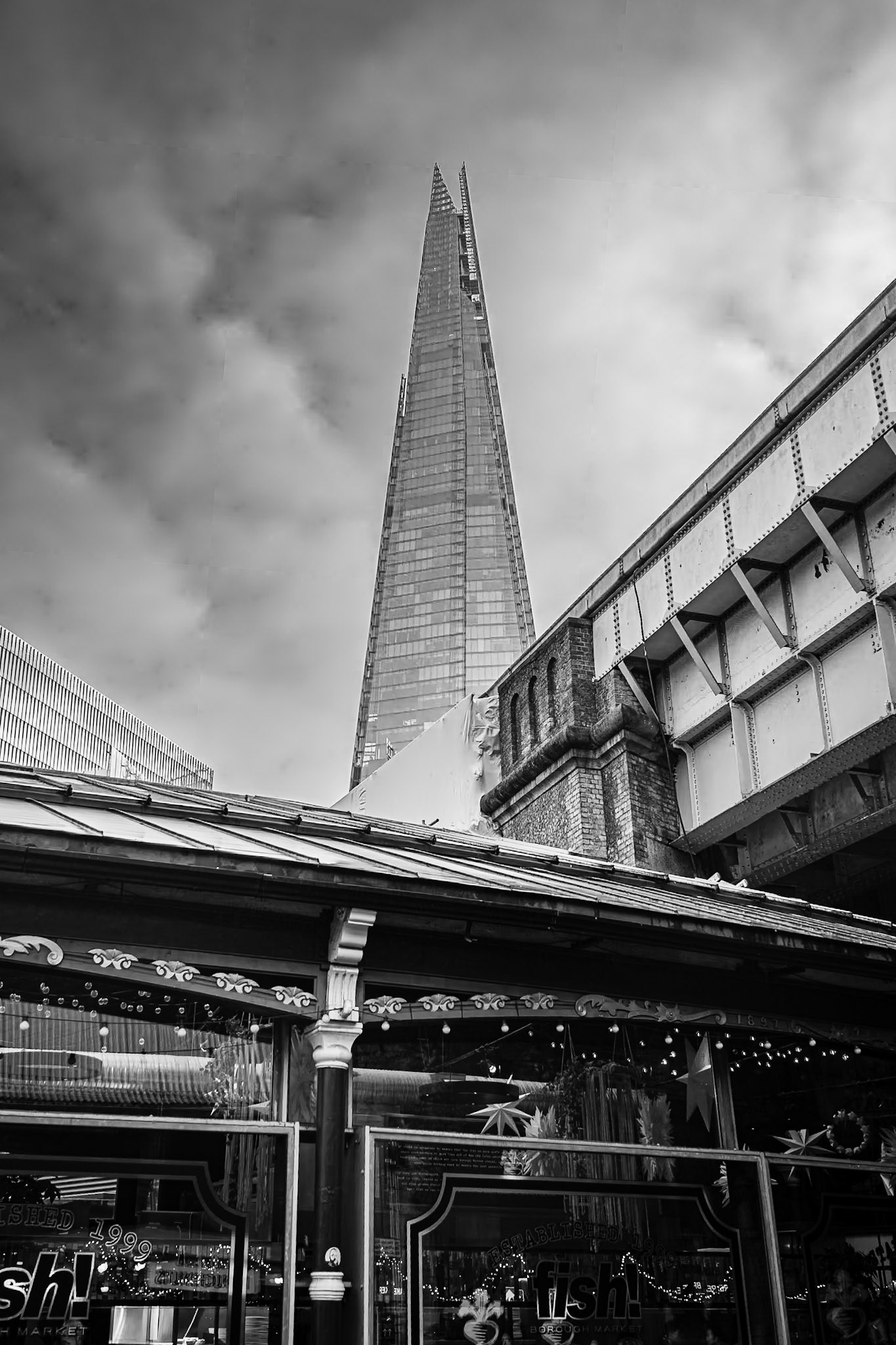 The Shard from Borough Market, London, UK (UK055)