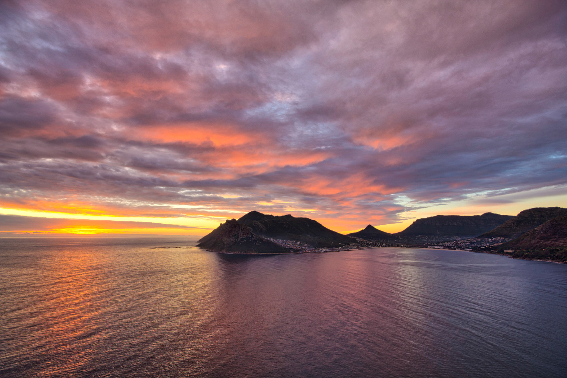 Hout Bay from Chapman's Peak, Cape Town, South Africa (SA040)
