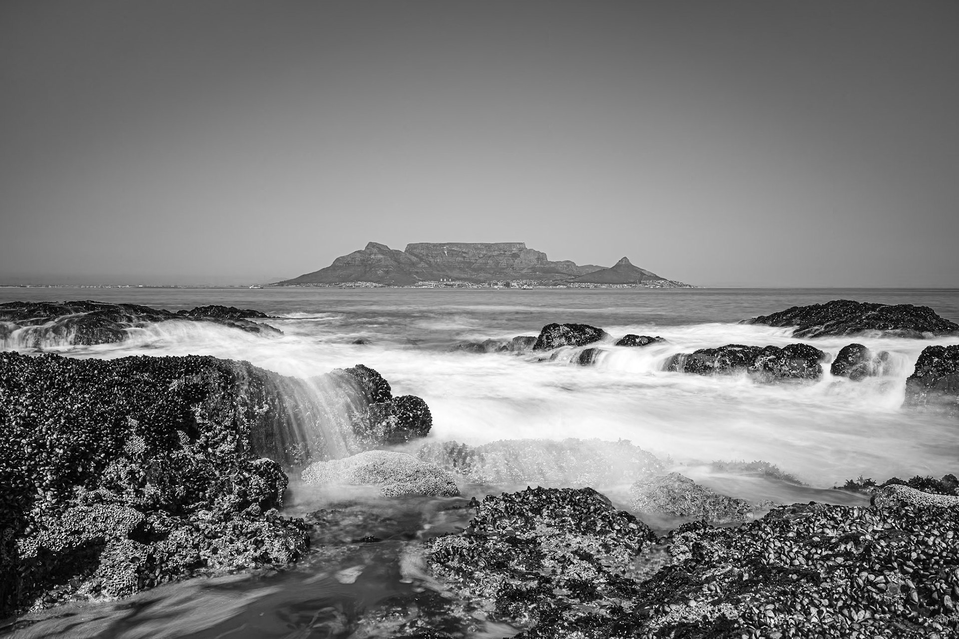 Table Mountain from Bloubergstrand, Cape Town, South Africa (SA081)