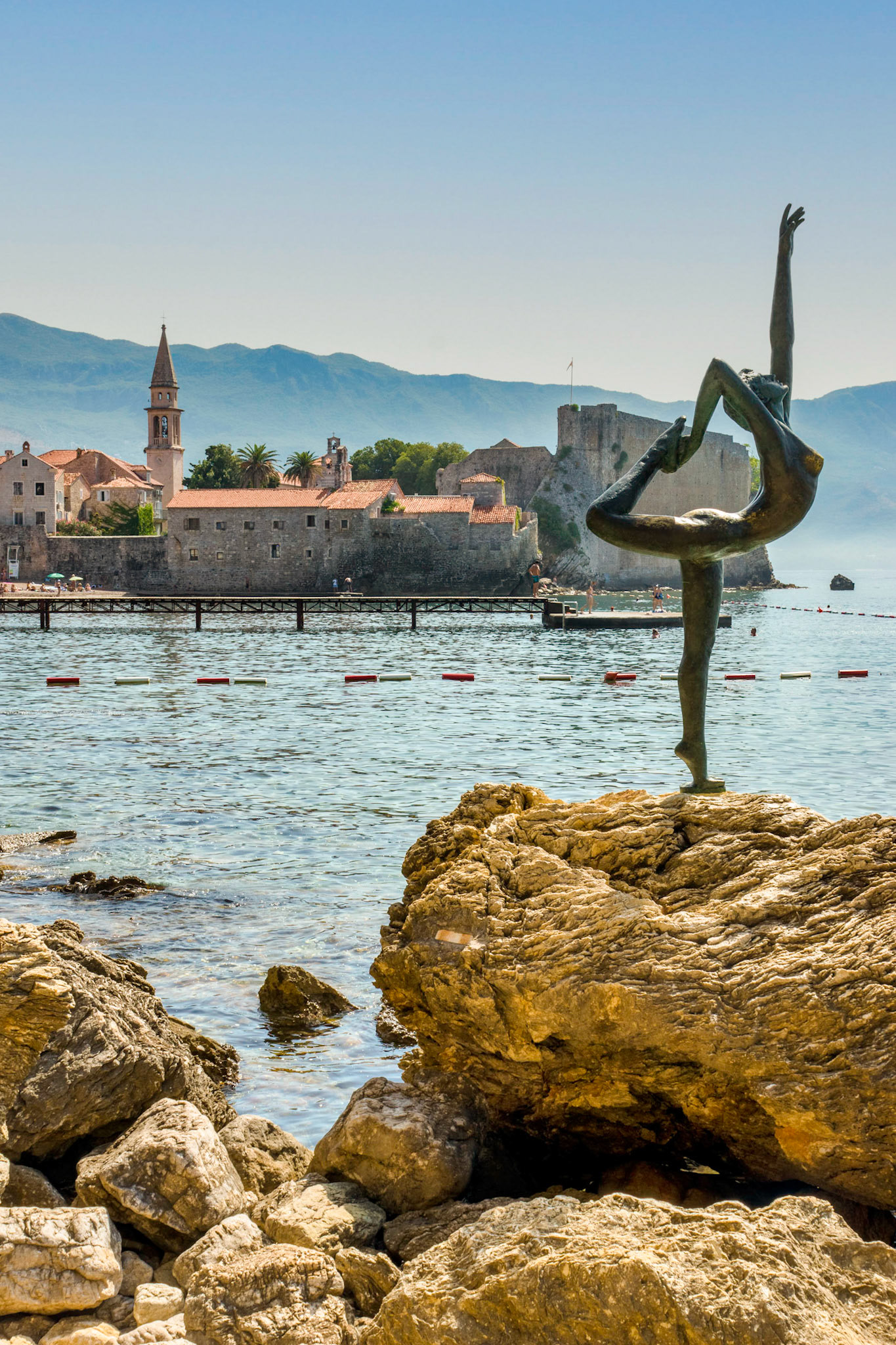 Dancing Girl Statue in Budva, Montenegro (EU038)