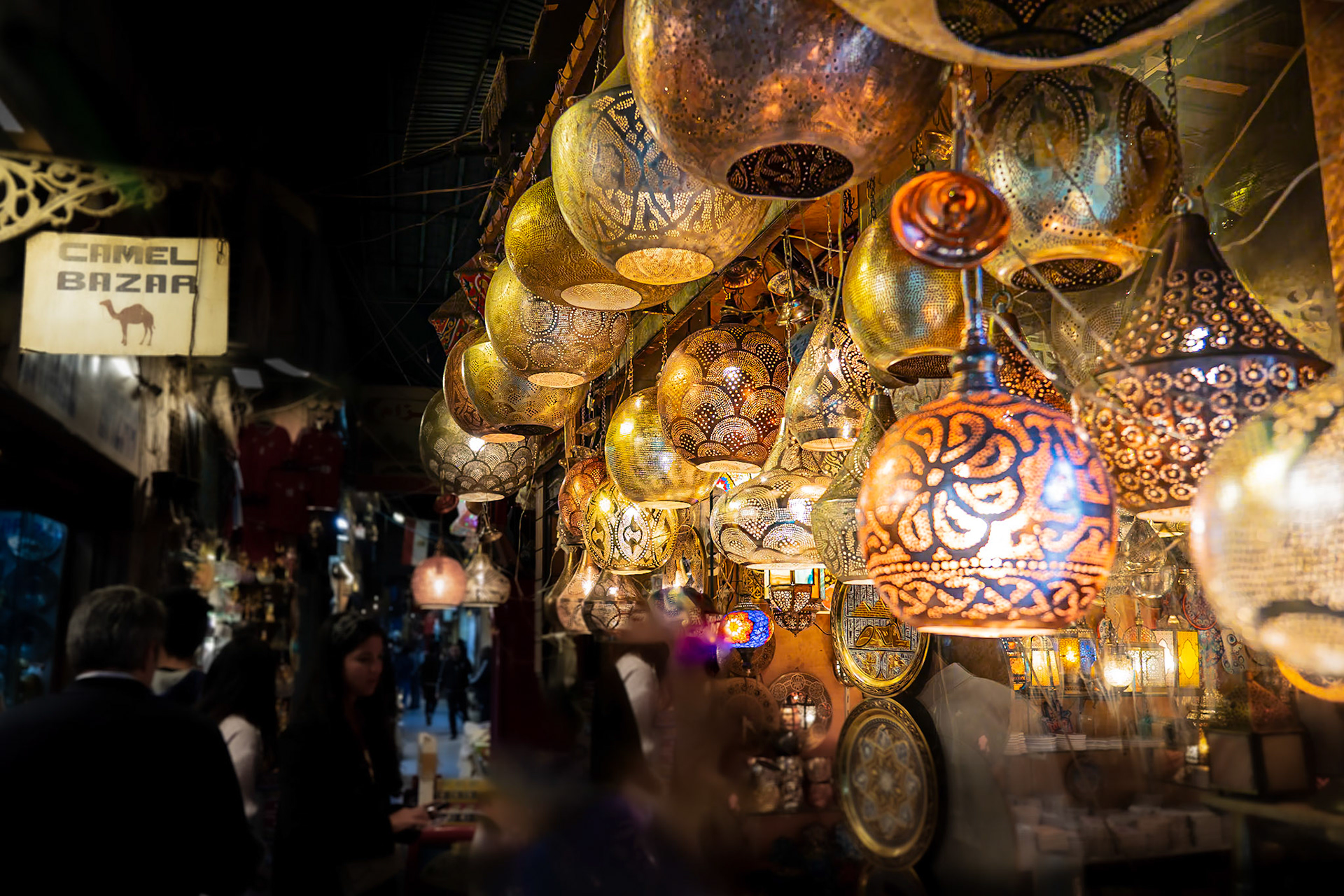 Lanterns in a Street Market in Cairo Old Town, Egypt (RW096)