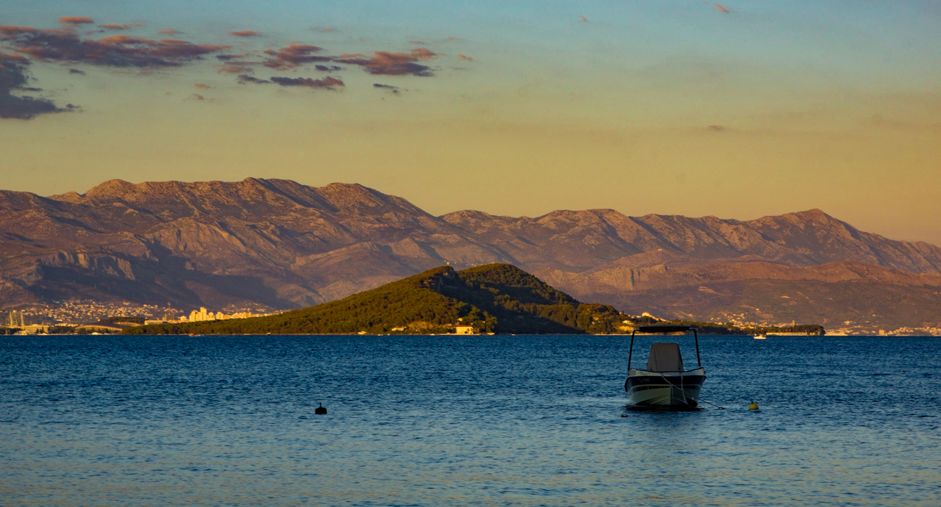 A Boat On The Sea Near Slatine, Croatia (EU029)