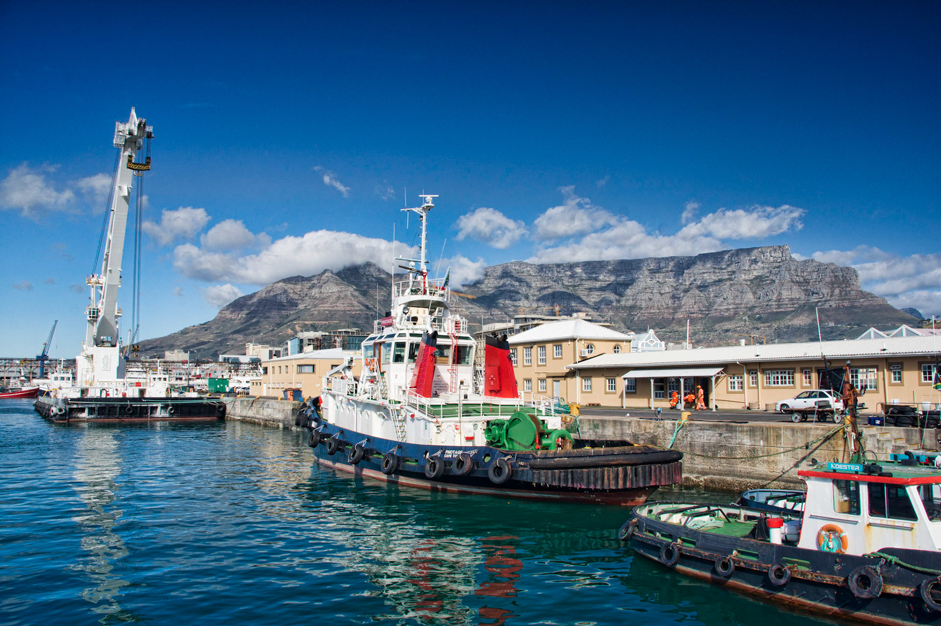 Boats Near VA Waterfront, Cape Town, South Africa (SA009)