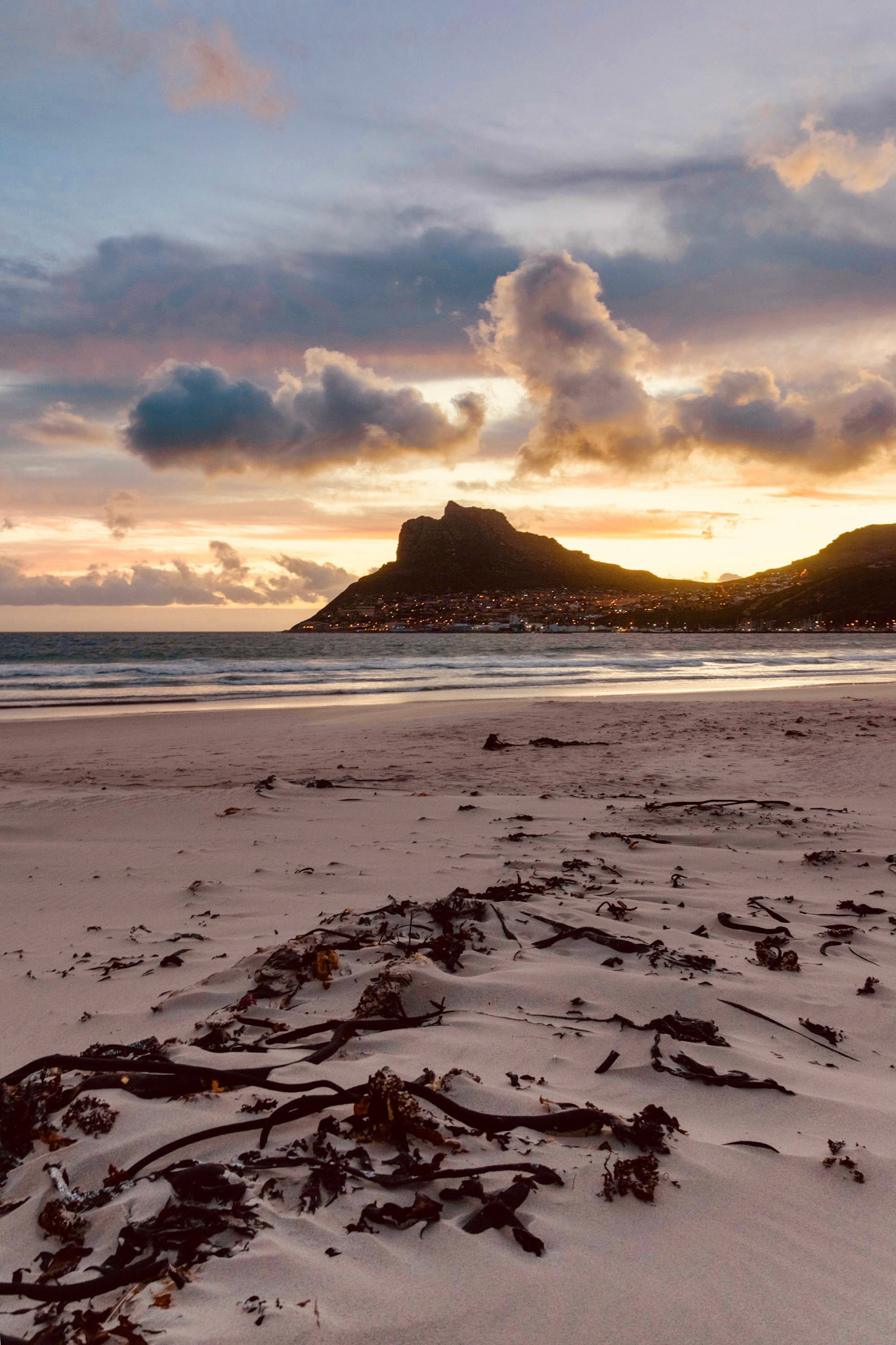 Sunset on the Beach at Hout Bay, Cape Town, South Africa (SA074)