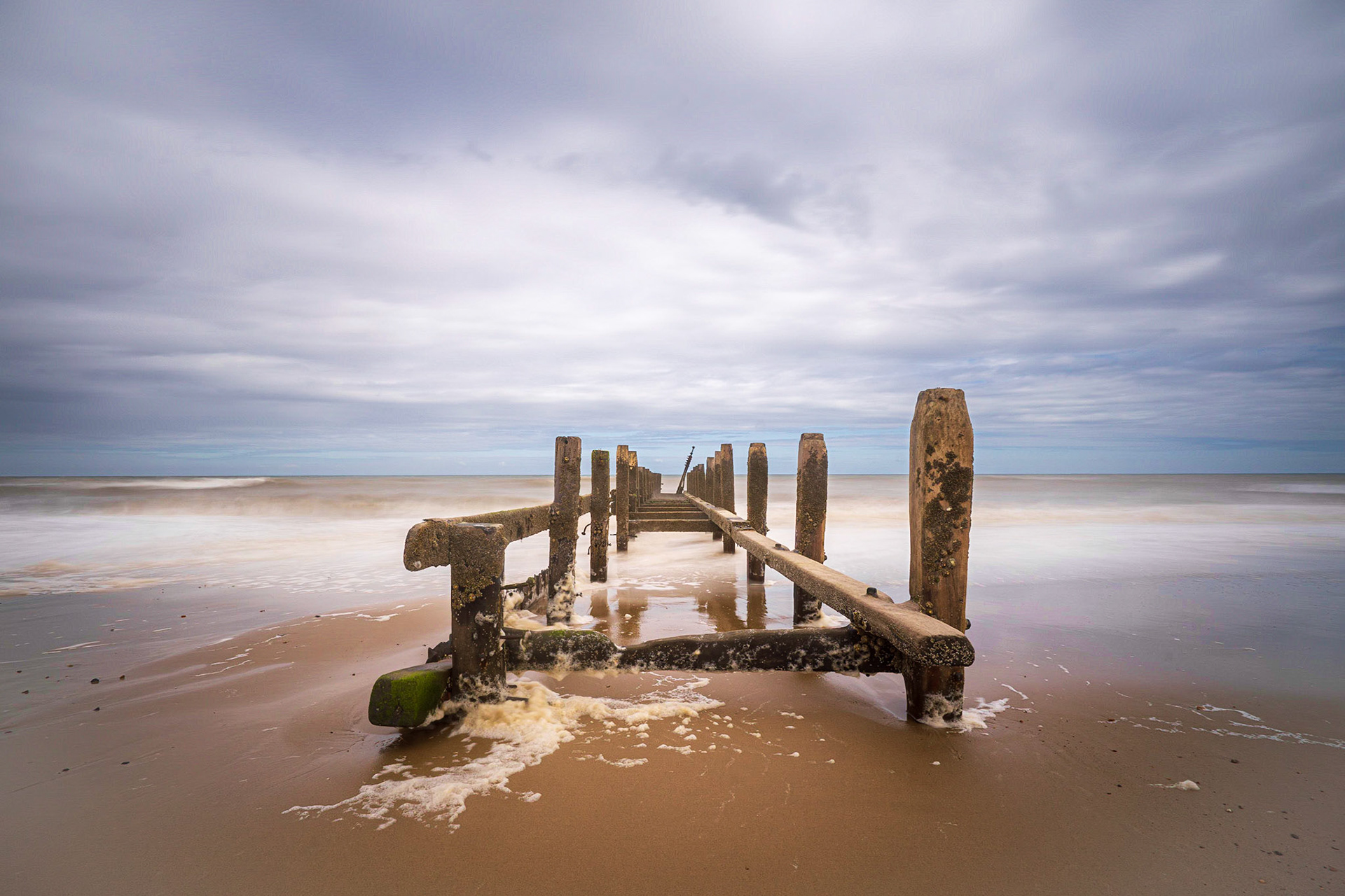 Sea Defences at Cart Gap Beach, Norfolk, UK (UK040)