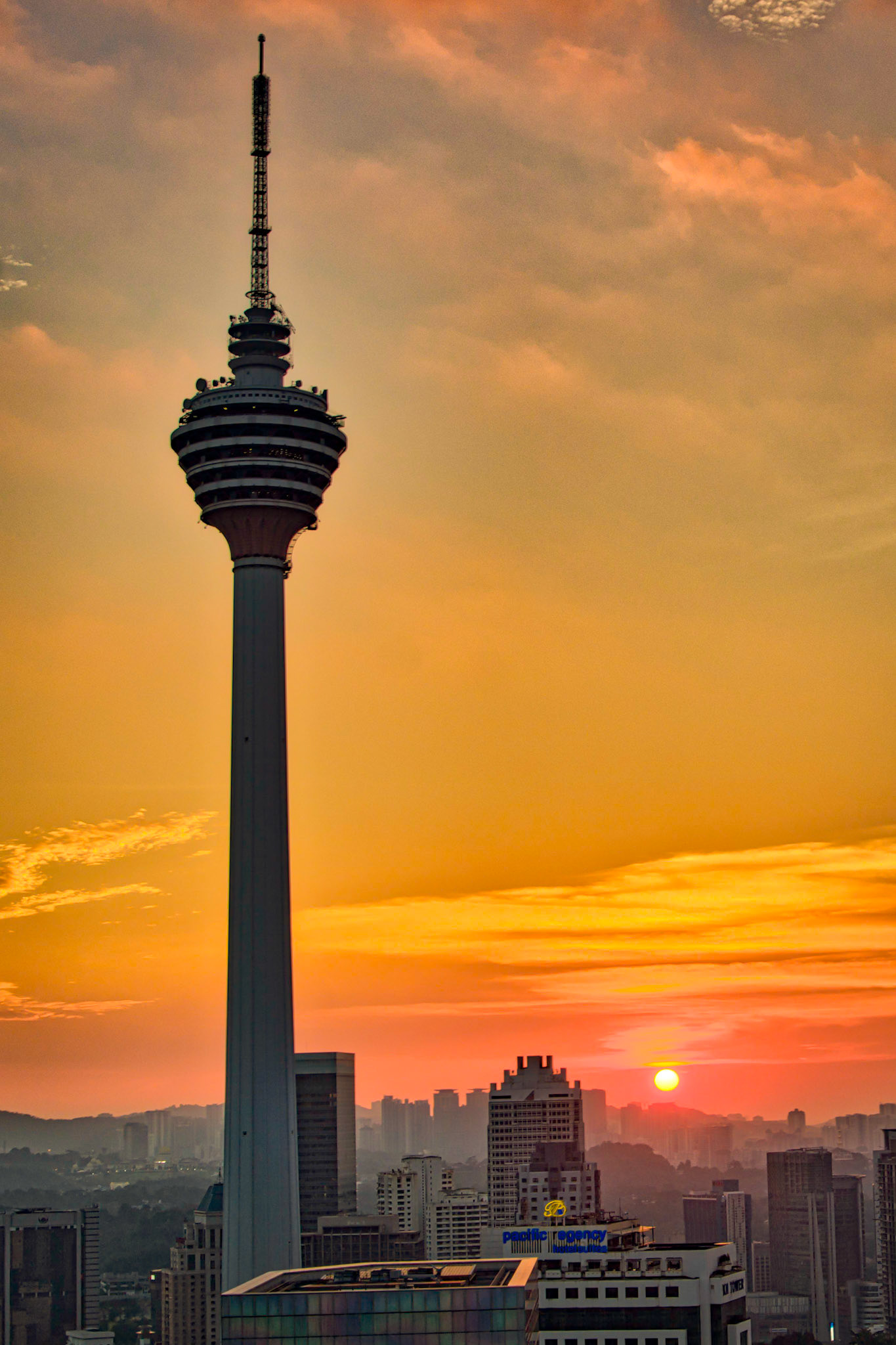 Sunset at KL Tower, Kuala Lumpur, Malaysia (RW032)