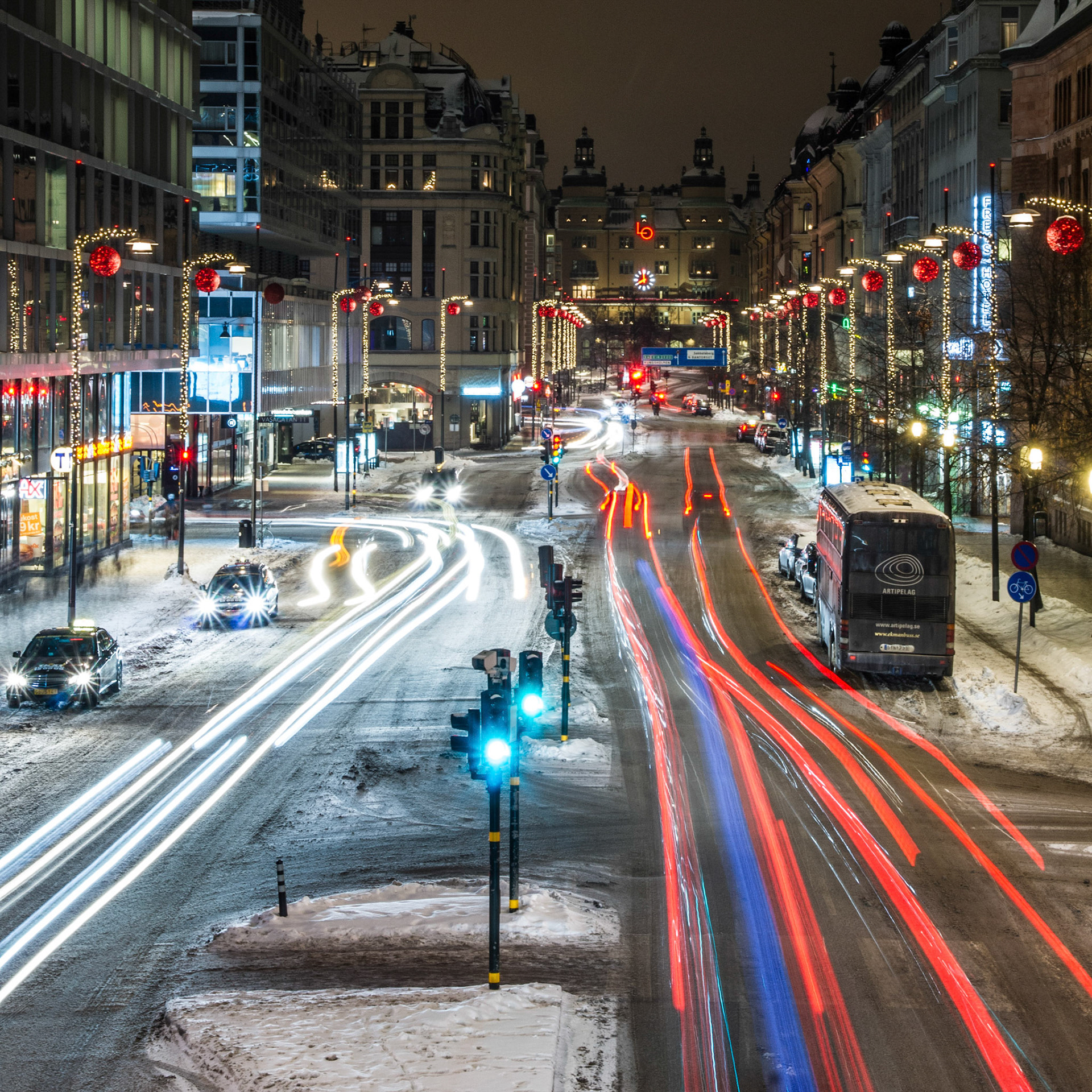Light Trails in Stockholm, Sweden (EU003)