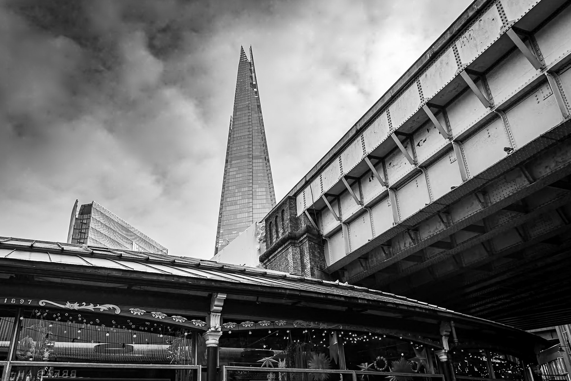The Shard from Borough Market, London, UK (UK054)