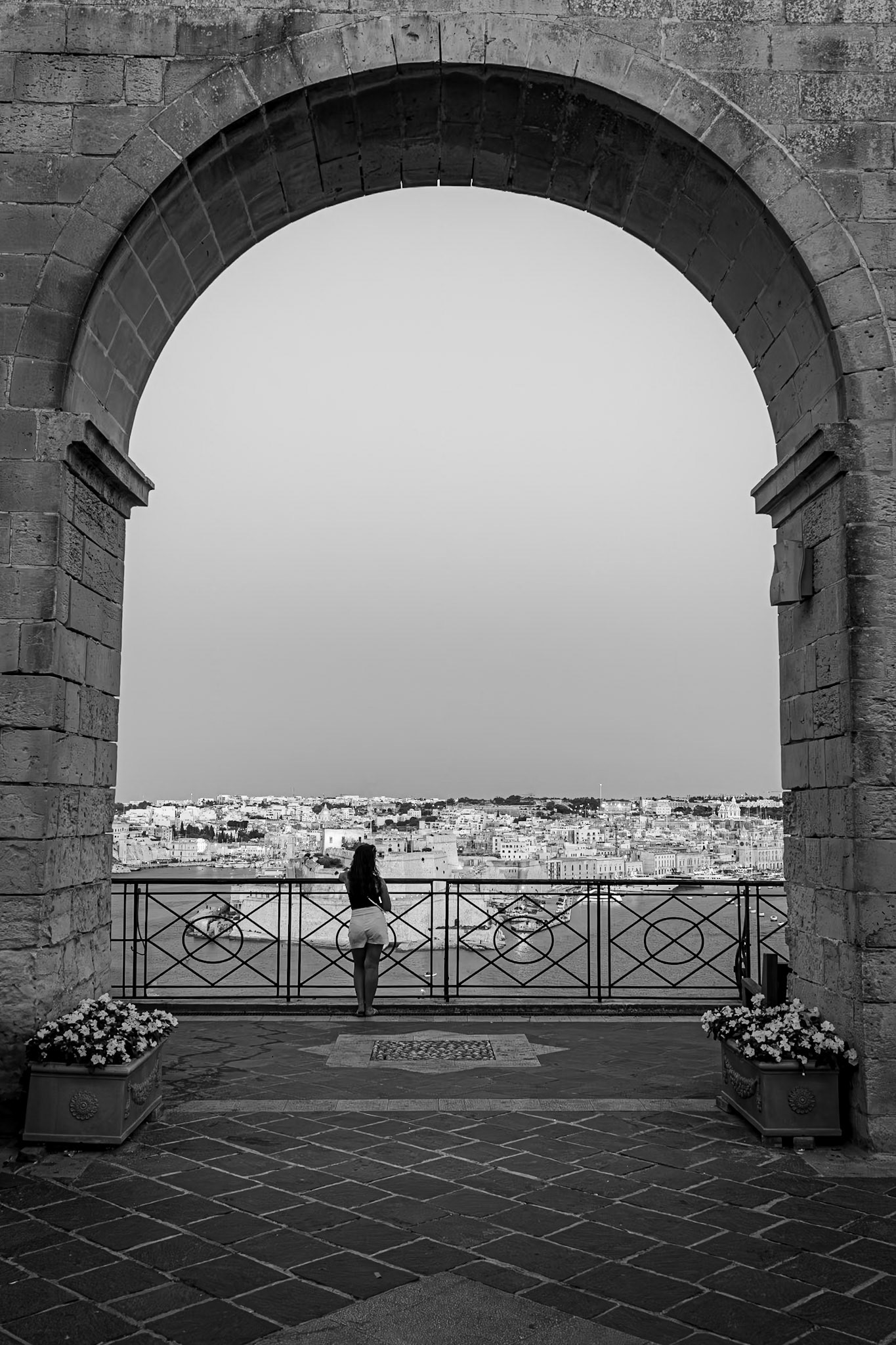 View from the Upper Barrakka Gardens in Valletta, Malta (EU079)