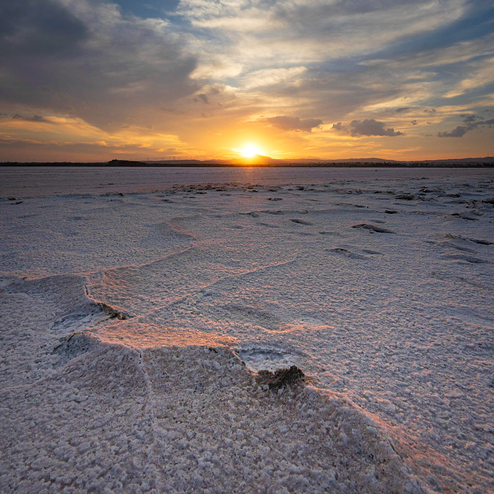 Sunset at the Salt Lakes, Larnaca, Cyprus (EU069)