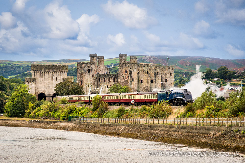 'Sir Nigel Gresley' Passing Conwy Castle