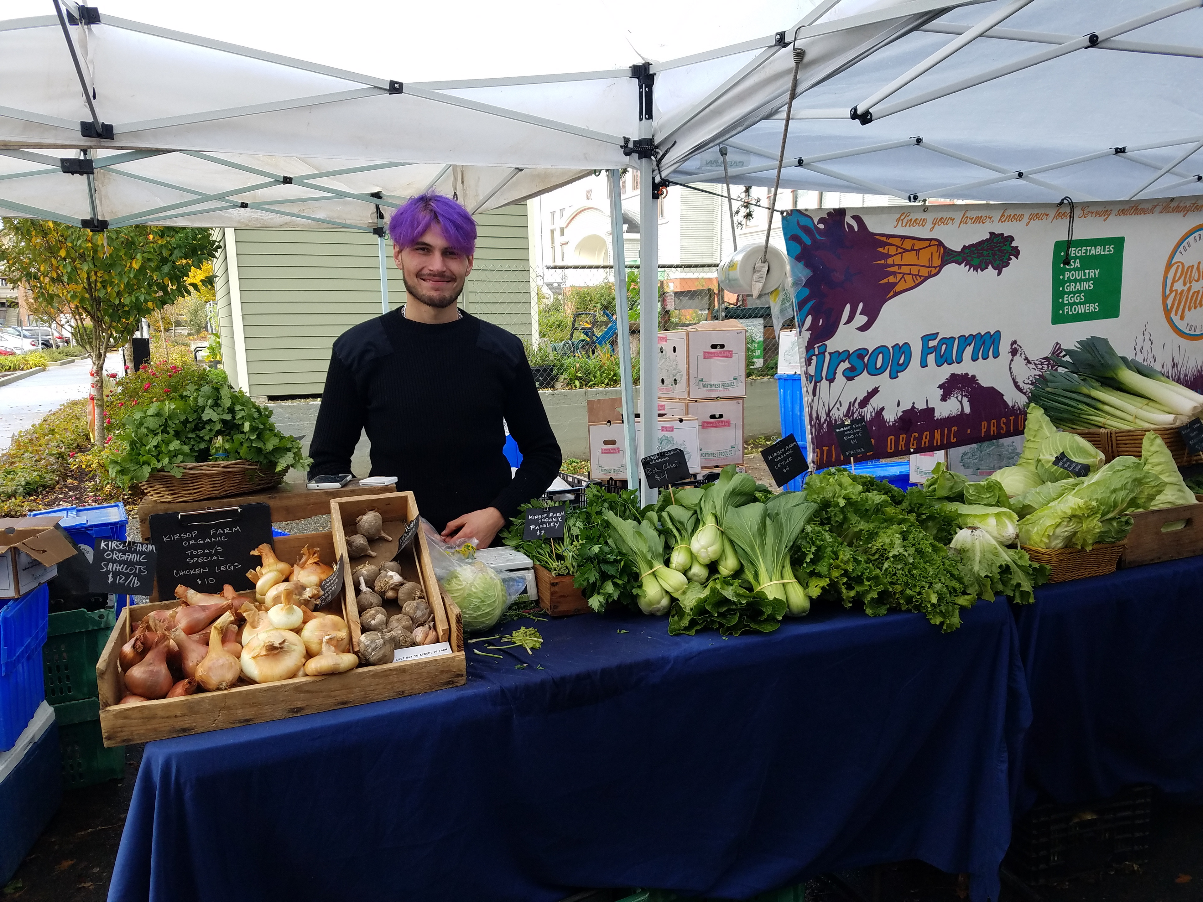 Produce farmer at the market