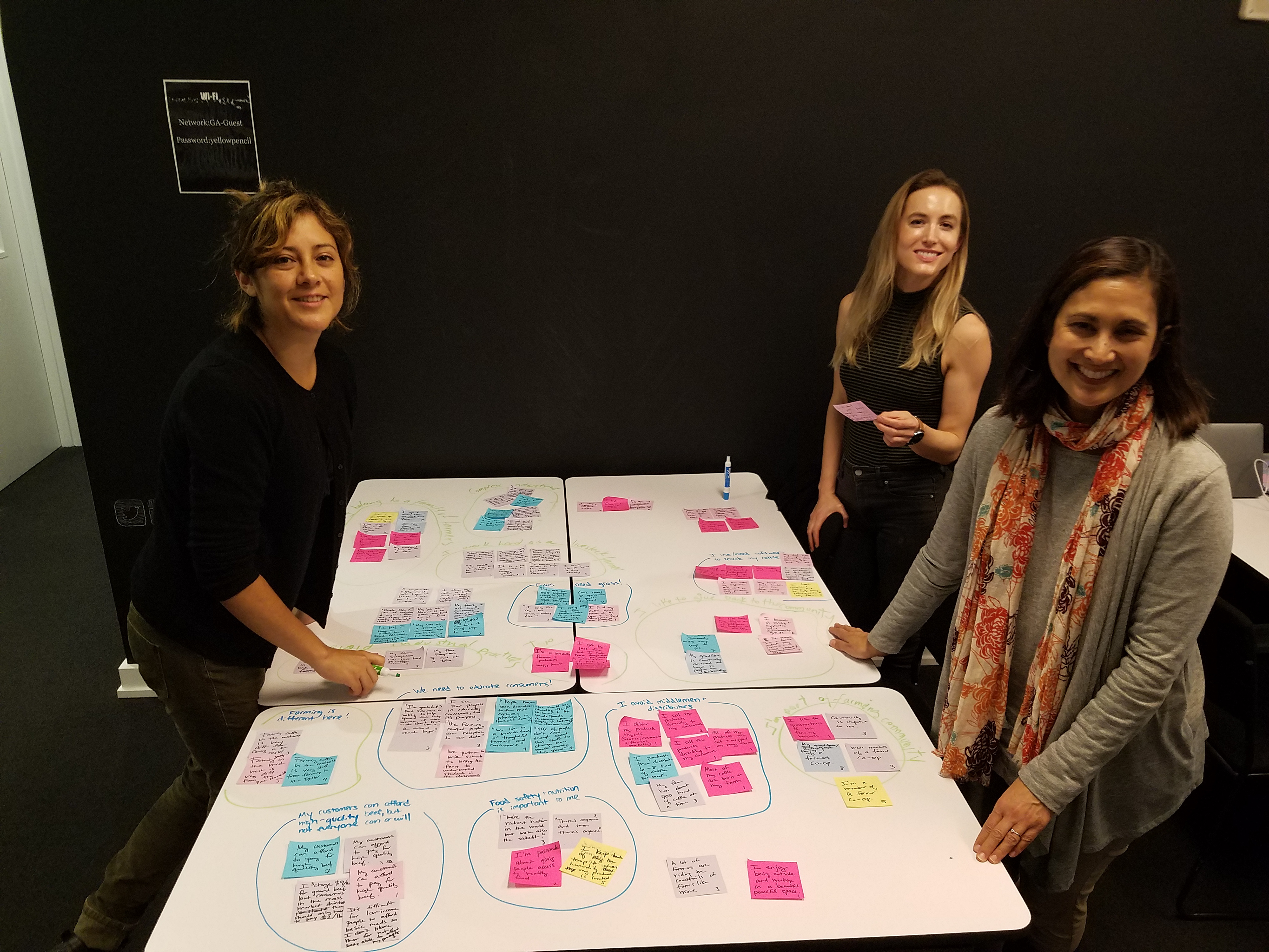 Our affinity map data