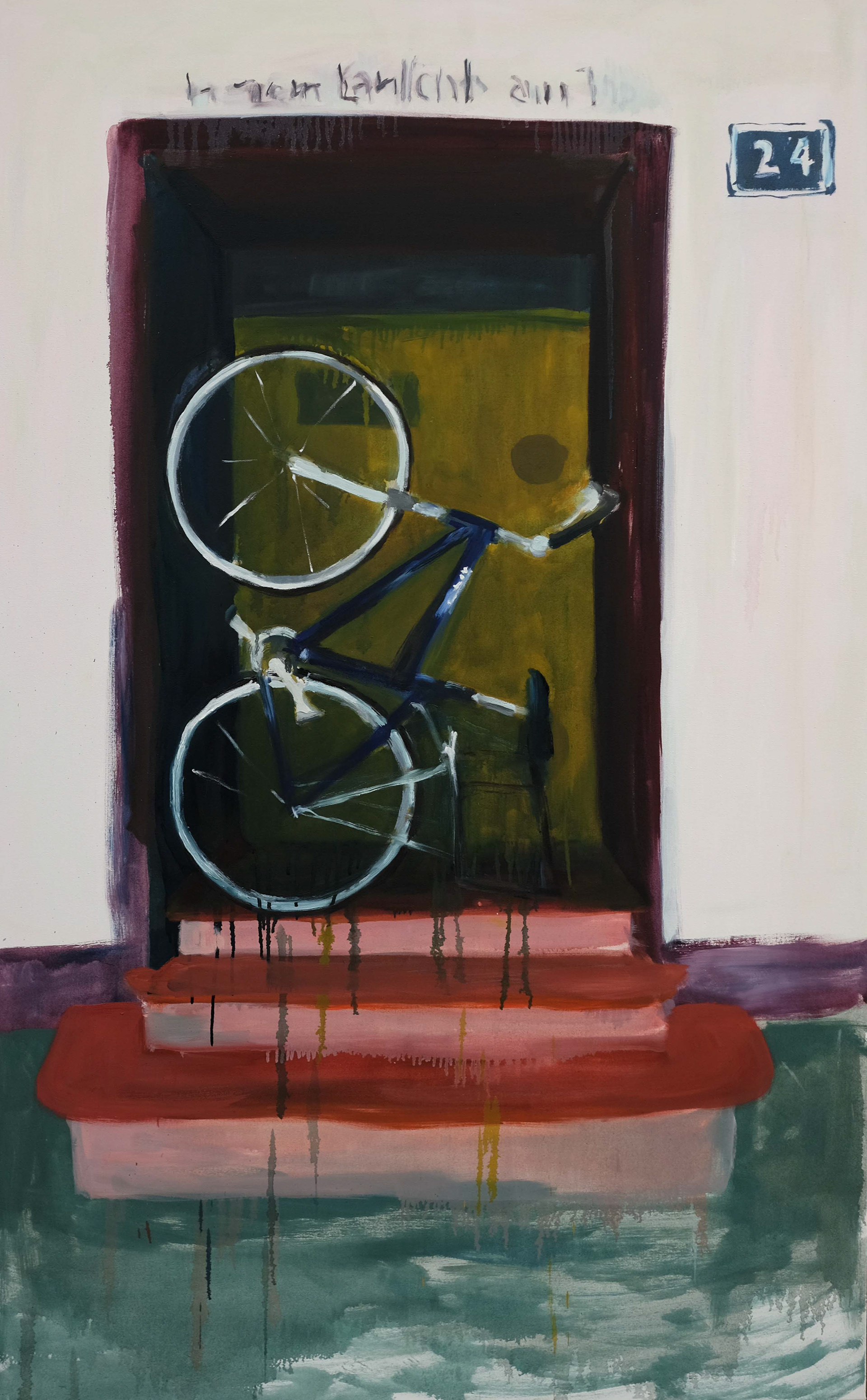 Velo, 2017, Öl auf Leinwand, 160 x 100 cm