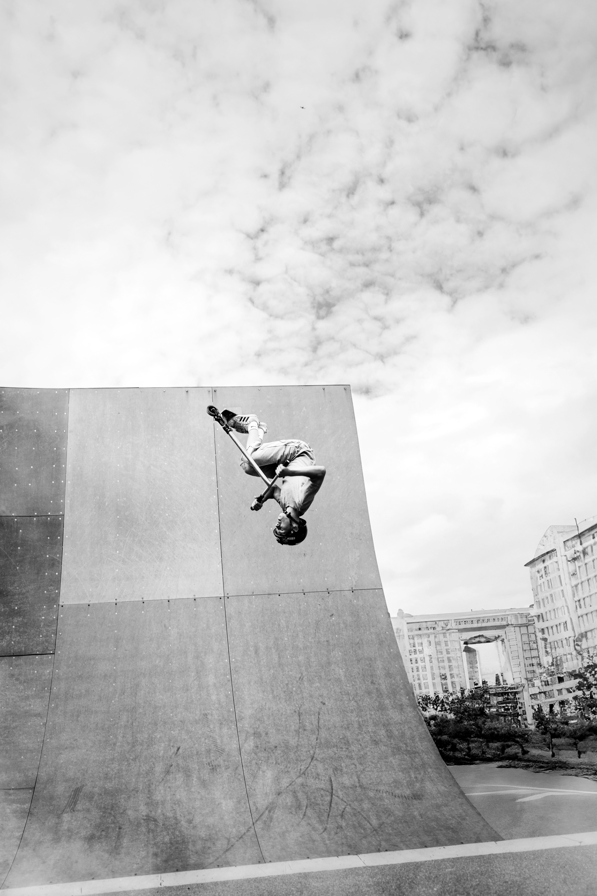 Filip Skalík šampion ČR ve freestyle scooteringu.