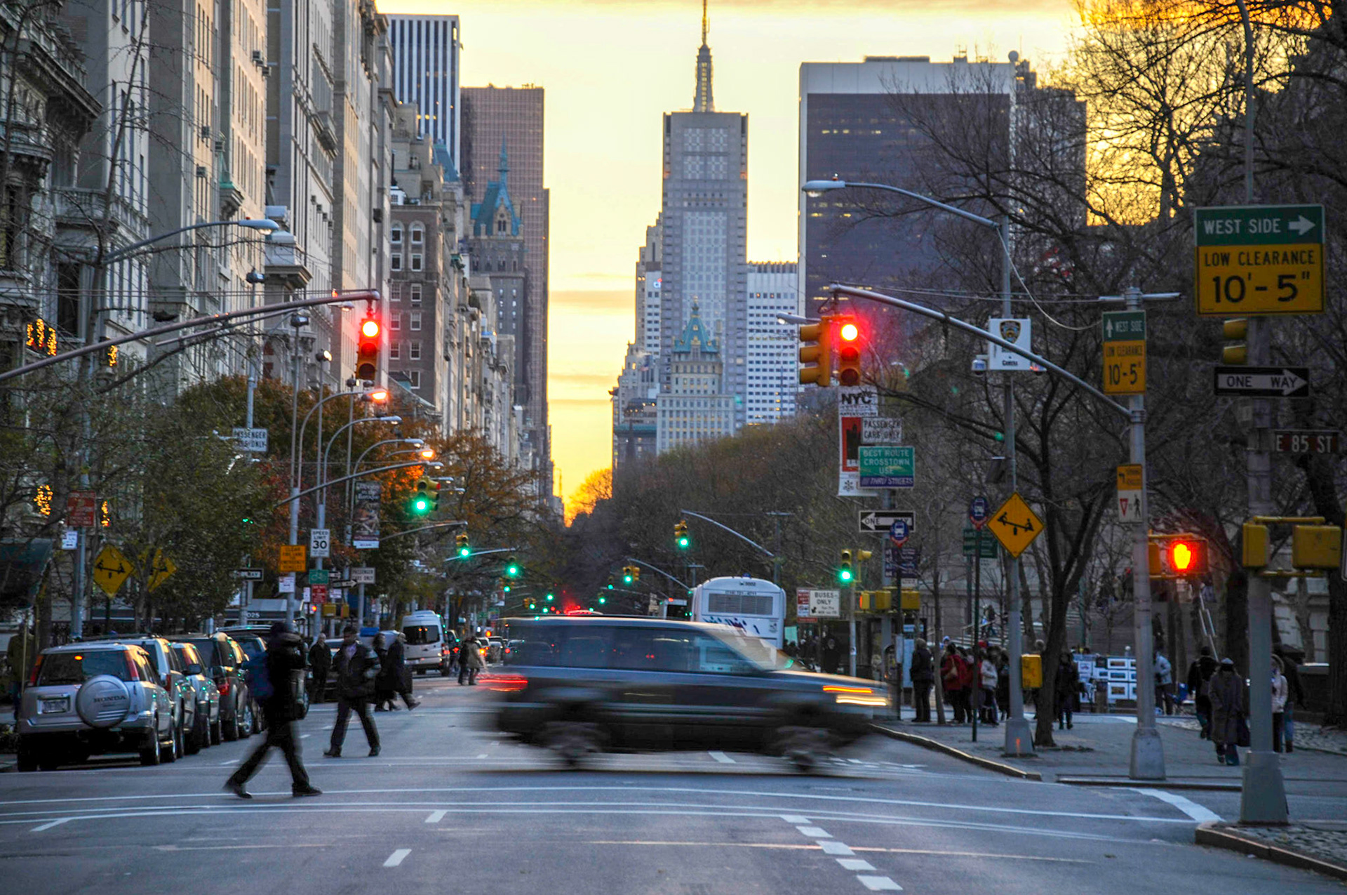 View down 5th Avenue