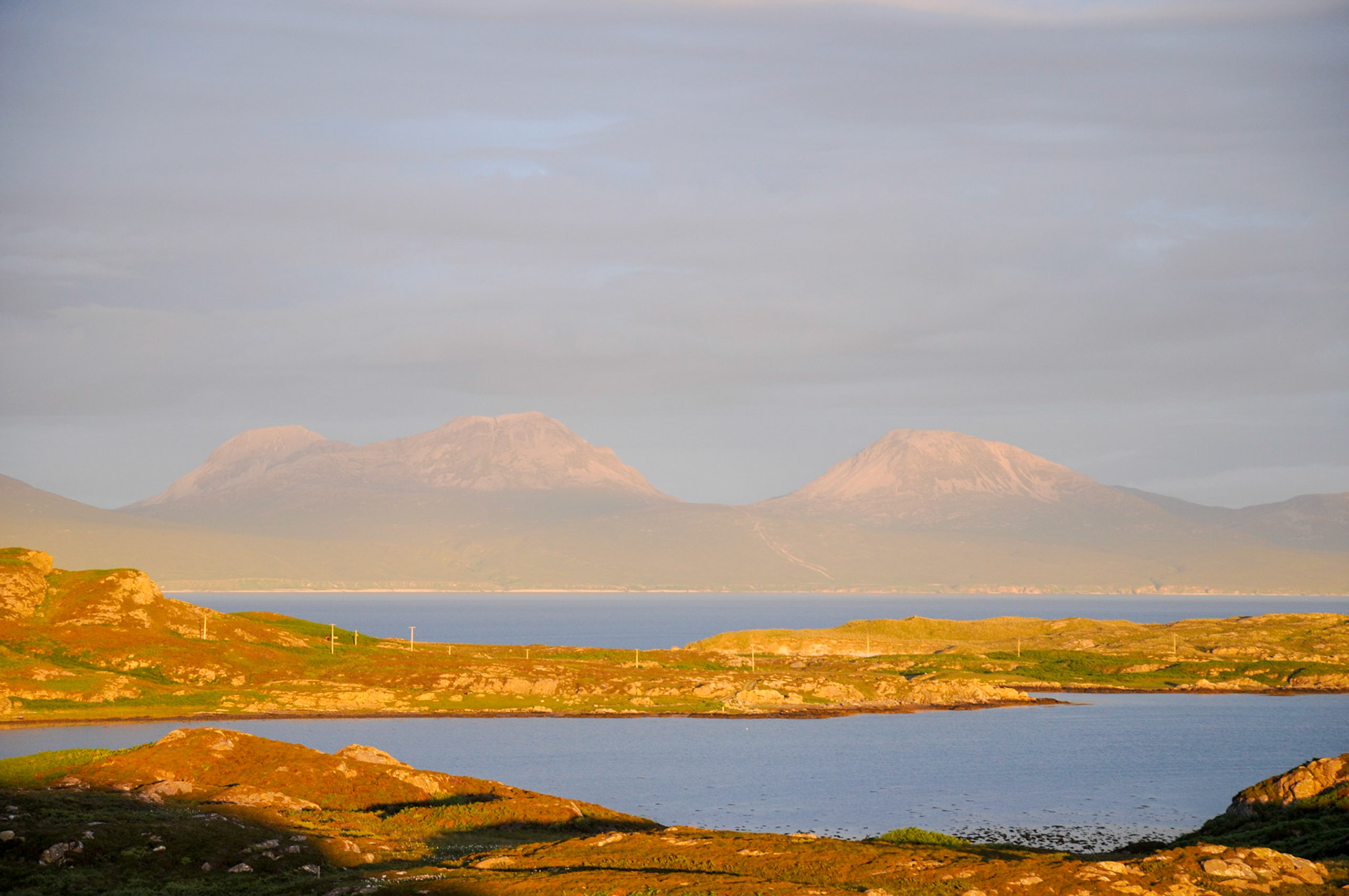 Sunset on the Paps of Jura
