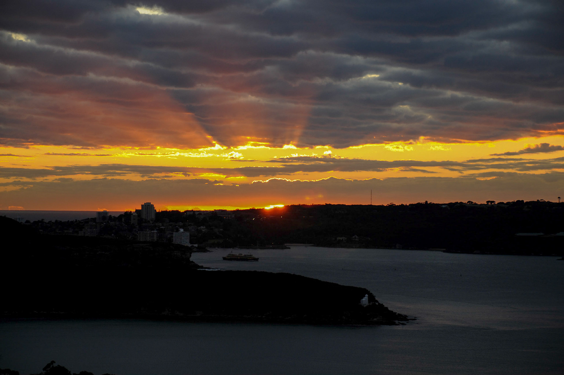 Sunrise over Manly.