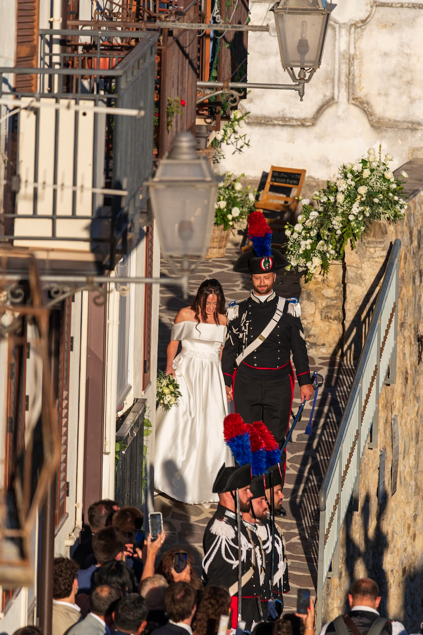 Wedding in the piazza beneath my balcony