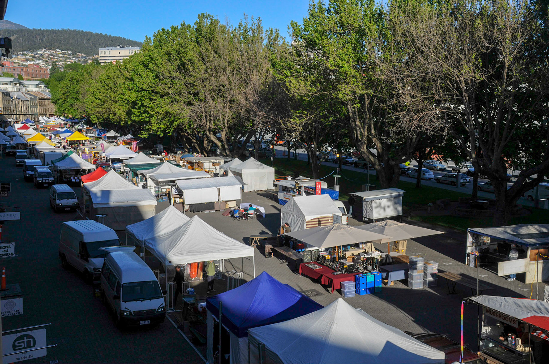 Setting up the Saturday Markets