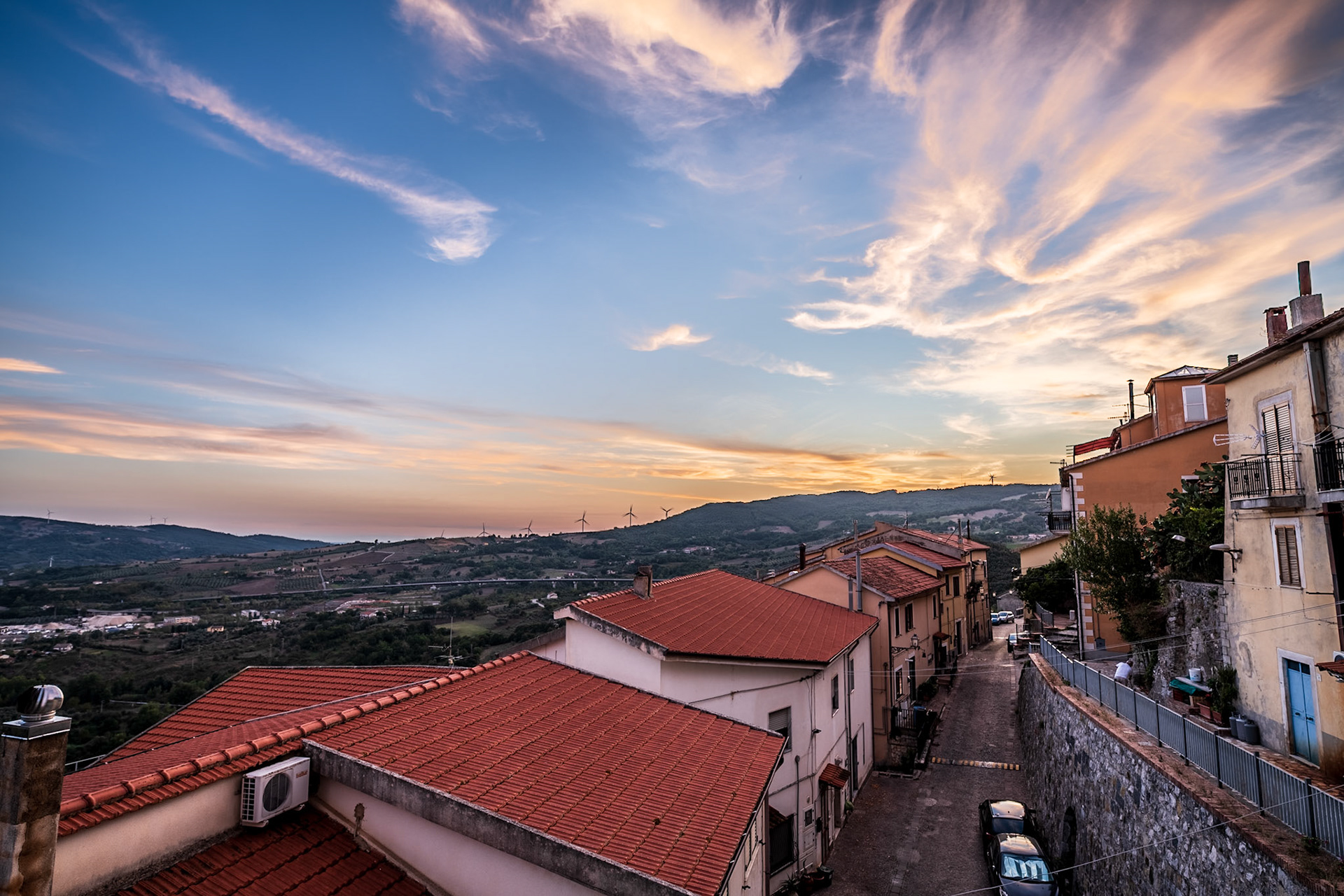 Sunset from the balcony
