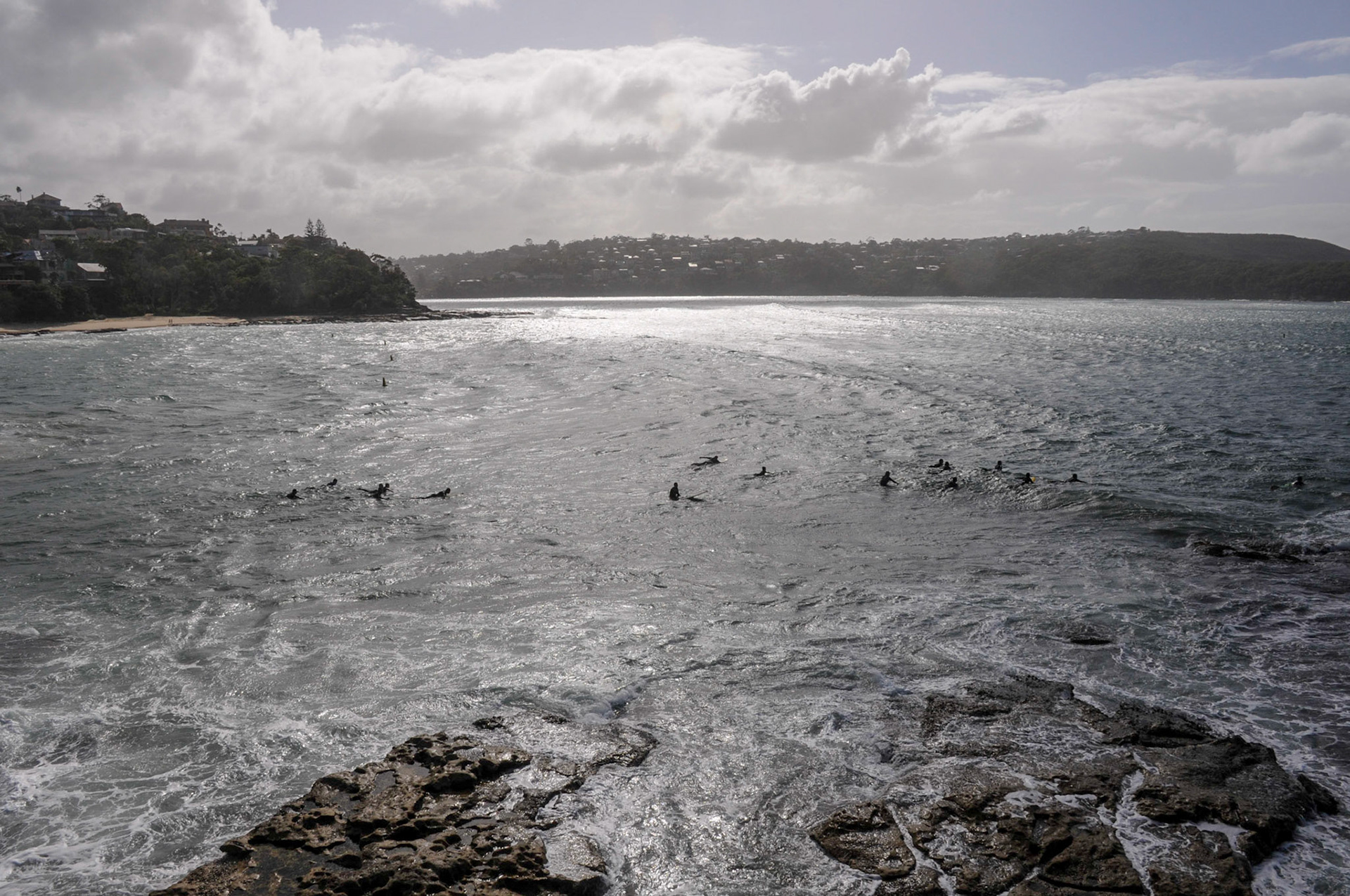 Surfers at Balmoral Beach