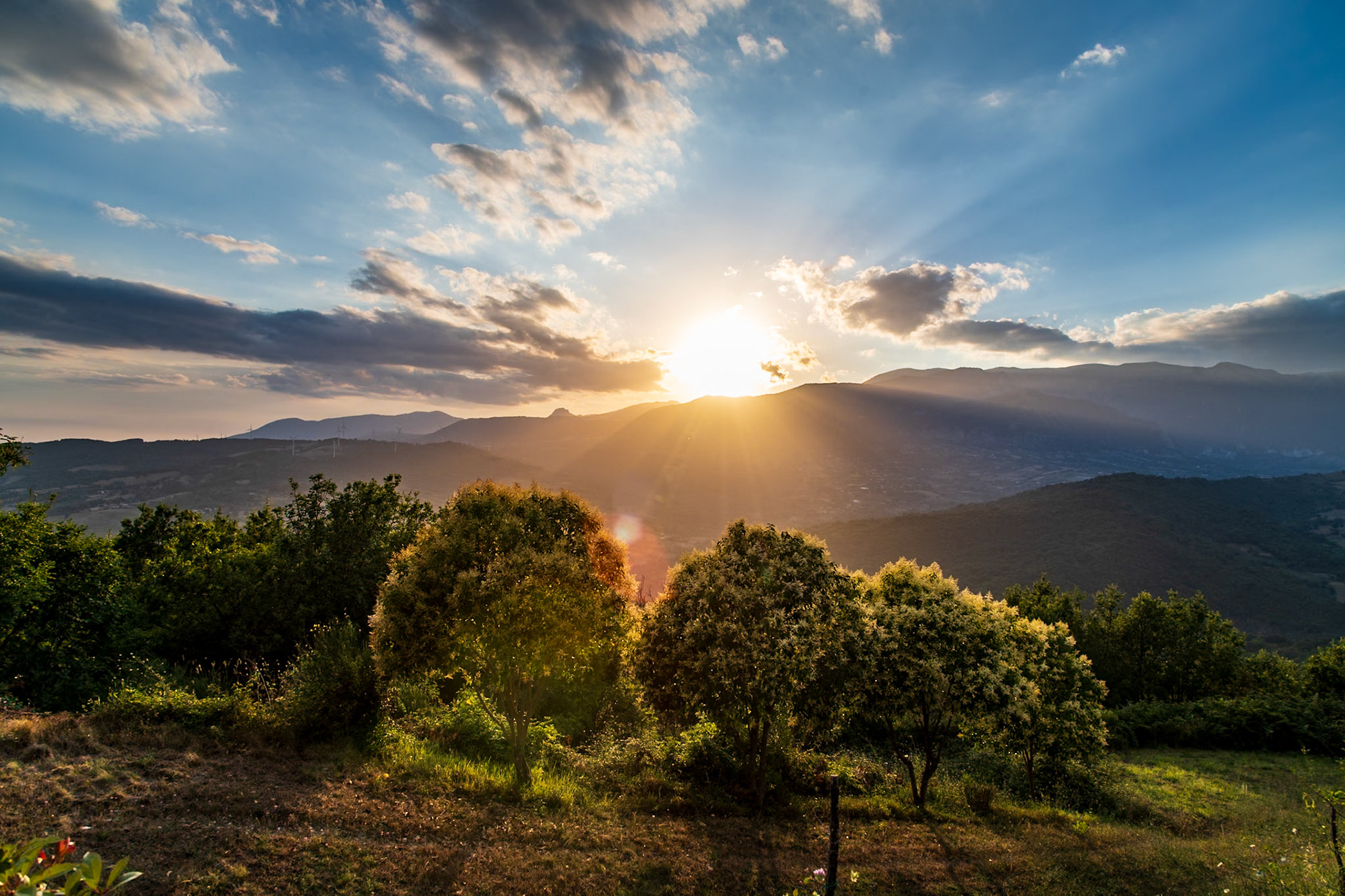 Contursi sunset