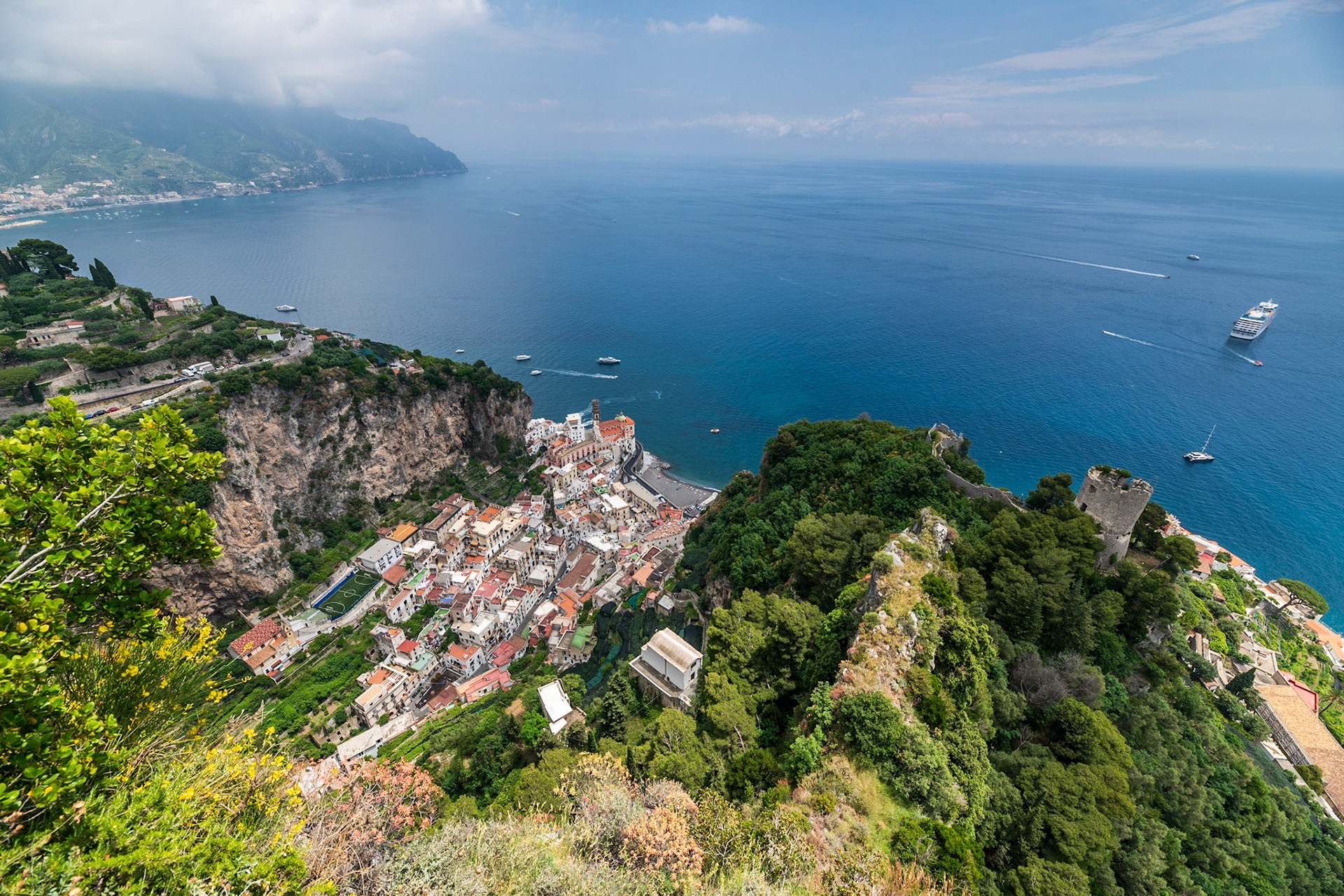 View down to Atrani